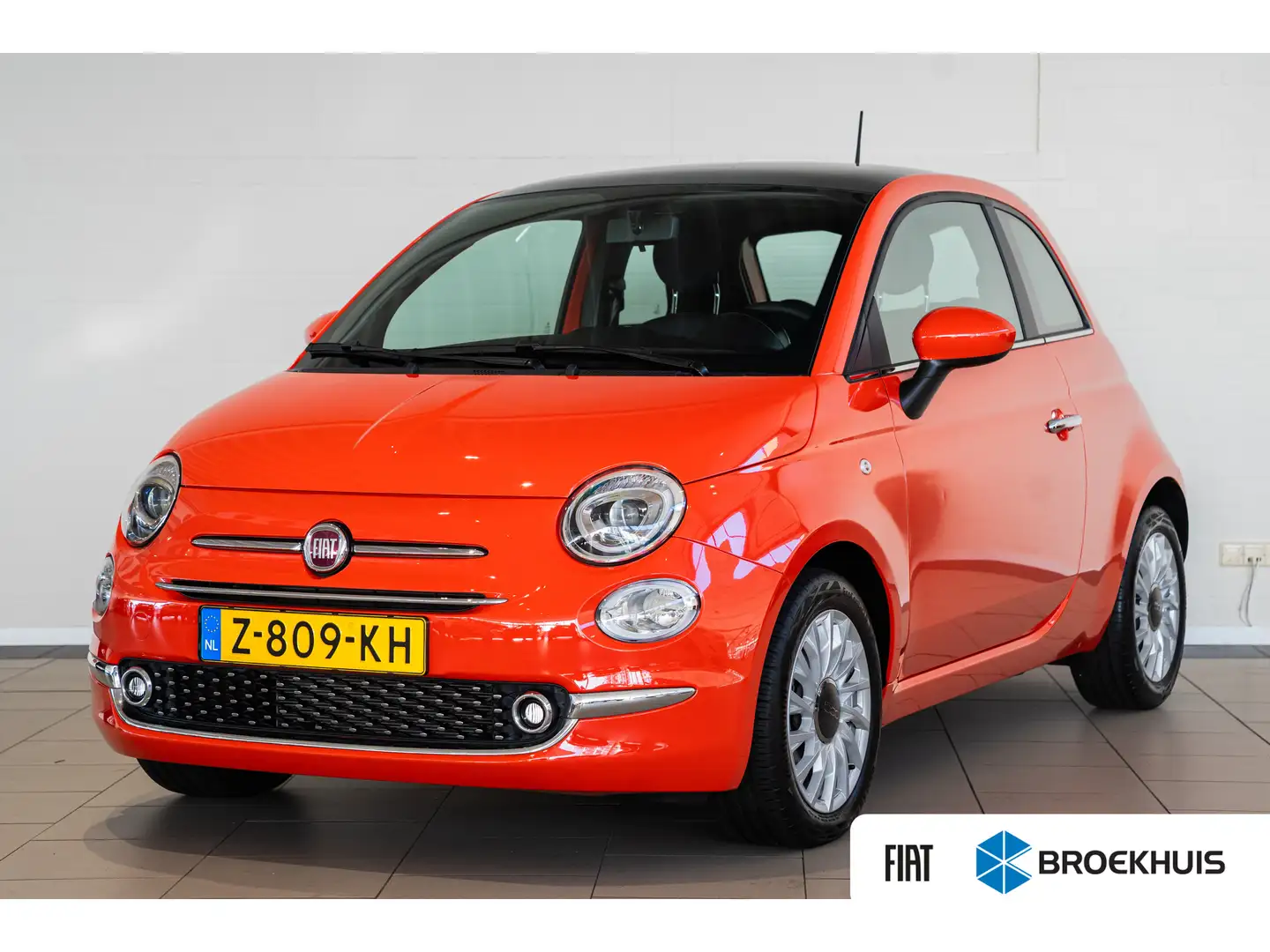 Fiat 500 1.0 Hybrid Dolcevita Finale | Panoramadak | Apple Orange - 1