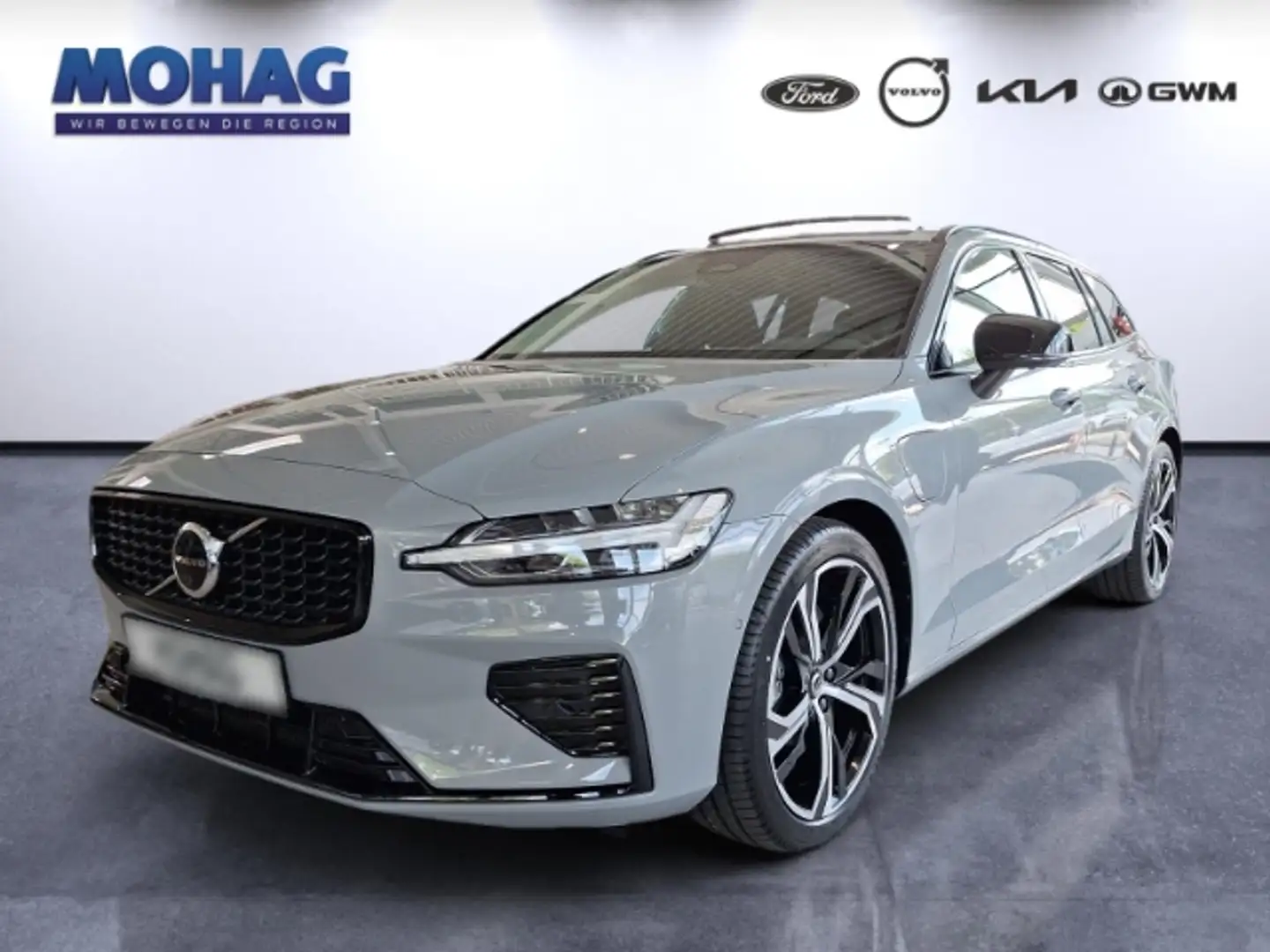 Volvo V60 Plus Dark T6 Plug-in-Hybrid *Panodach*Head-Up-Disp Szary - 1