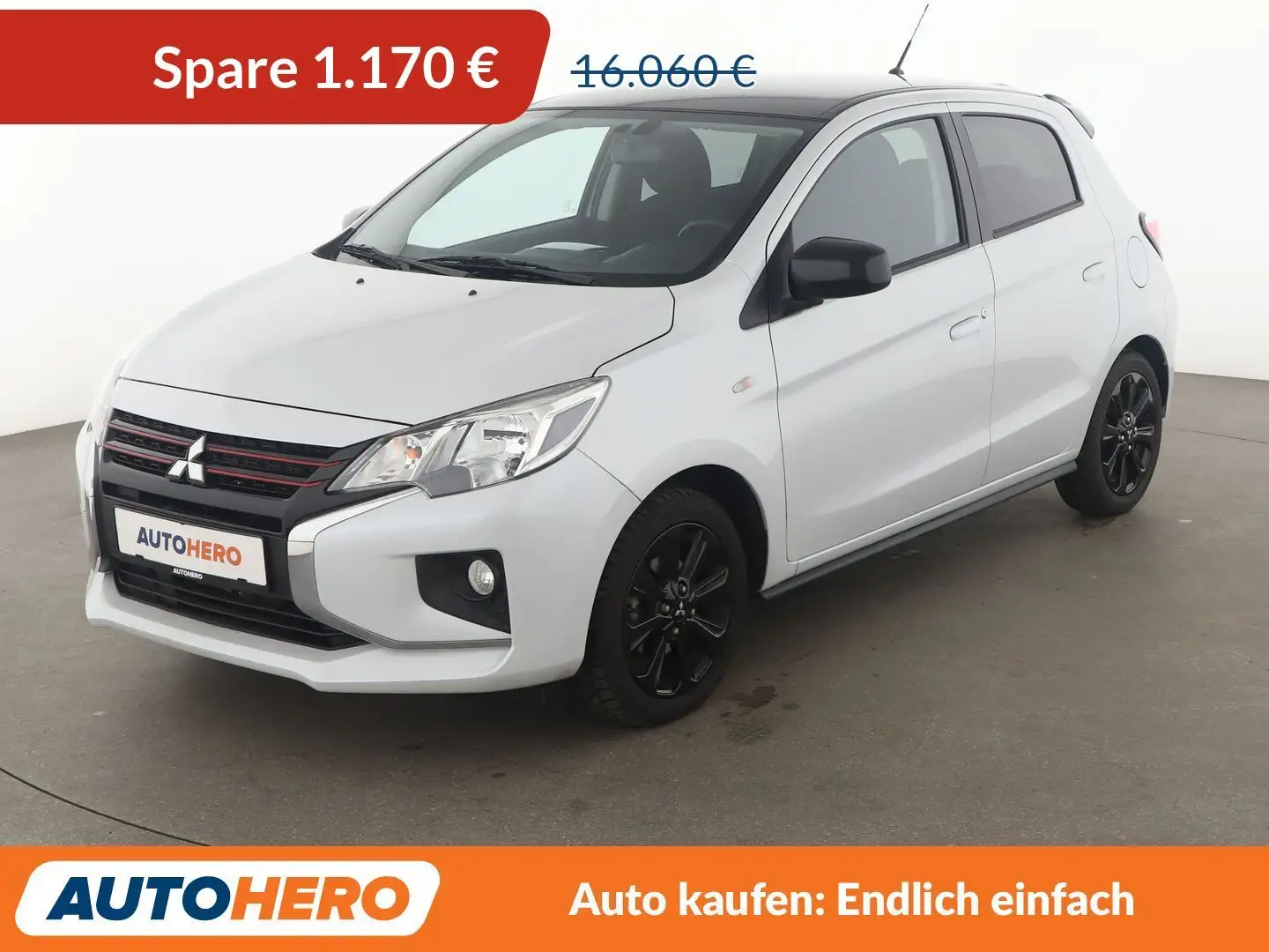 Mitsubishi Space Star 1.2 Select+ Black Aut.*TEMPO*SHZ*ALU*KLIMA* Weiß - 1