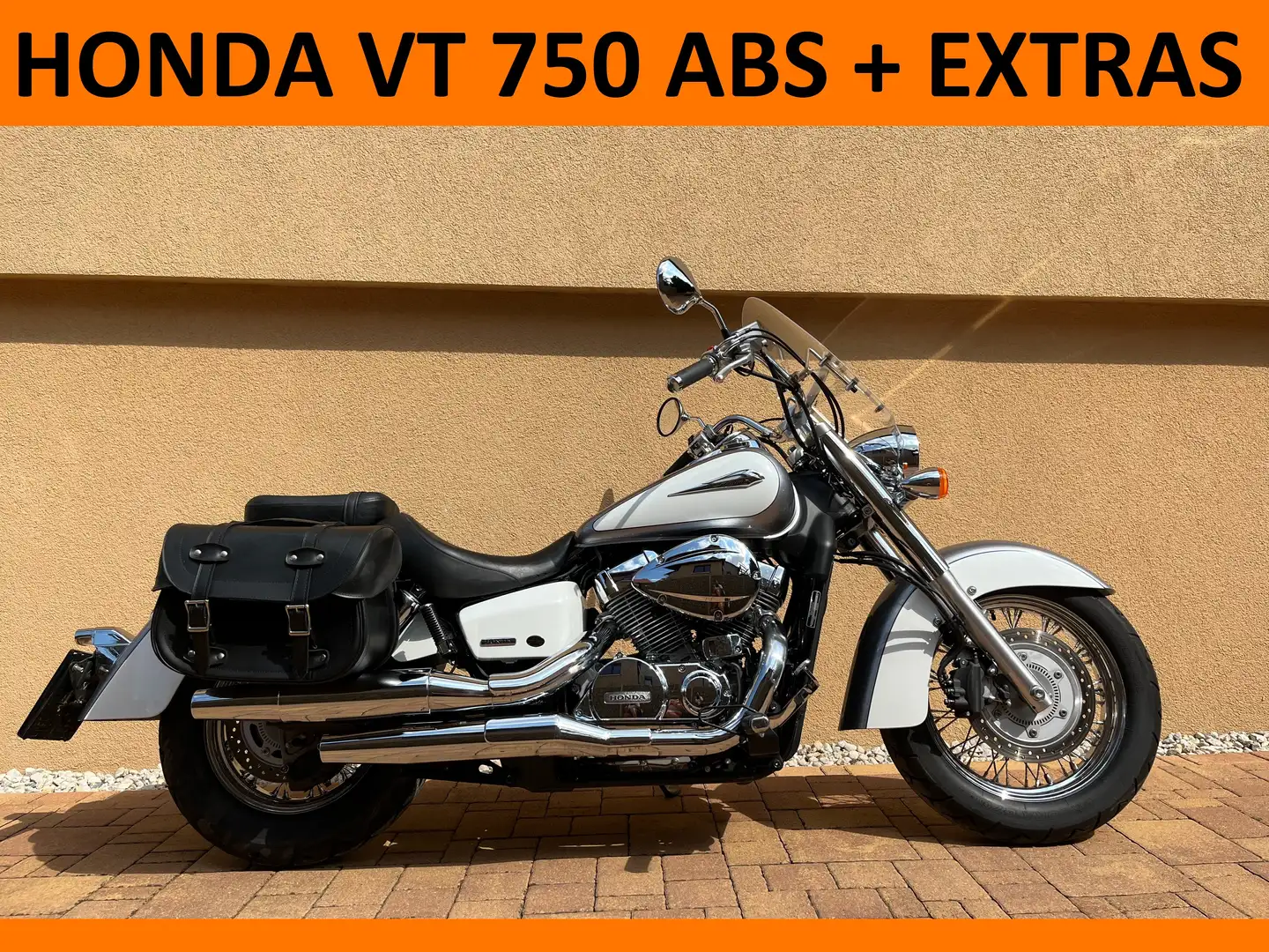 Honda VT 750 CS SHADOW ABS 4150km sehr gepflegt EXTRAS Білий - 1