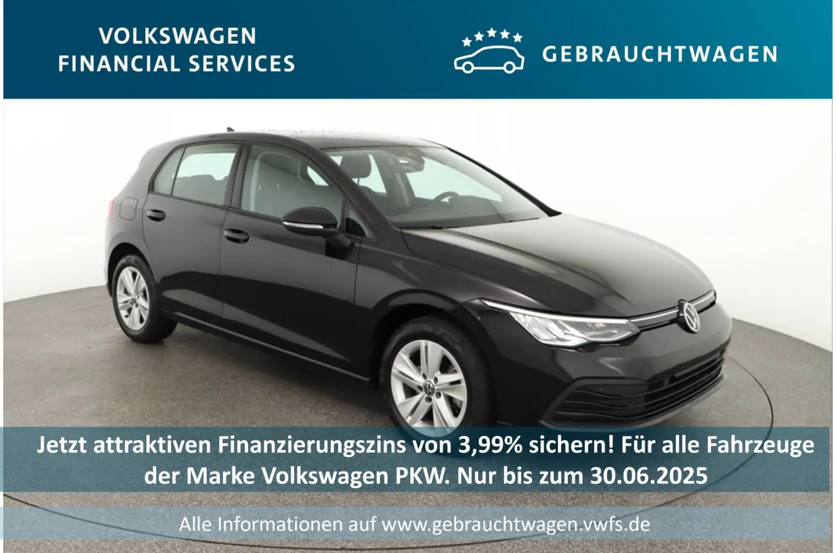 Volkswagen Golf Life 1.5 TSI DSG PDC*Tempo*Klima*NAV*SH Schwarz - 1