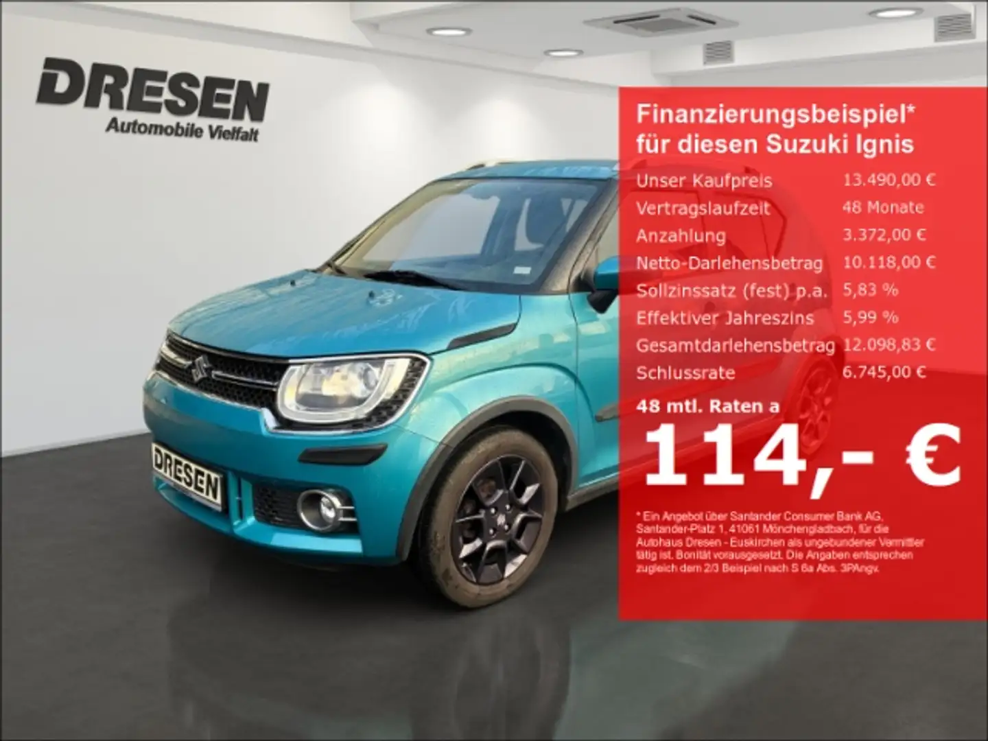 Suzuki Ignis 1.2 16V 4x4 Comfort (66kW 90 PS) Navi Bluetooth Blue - 1