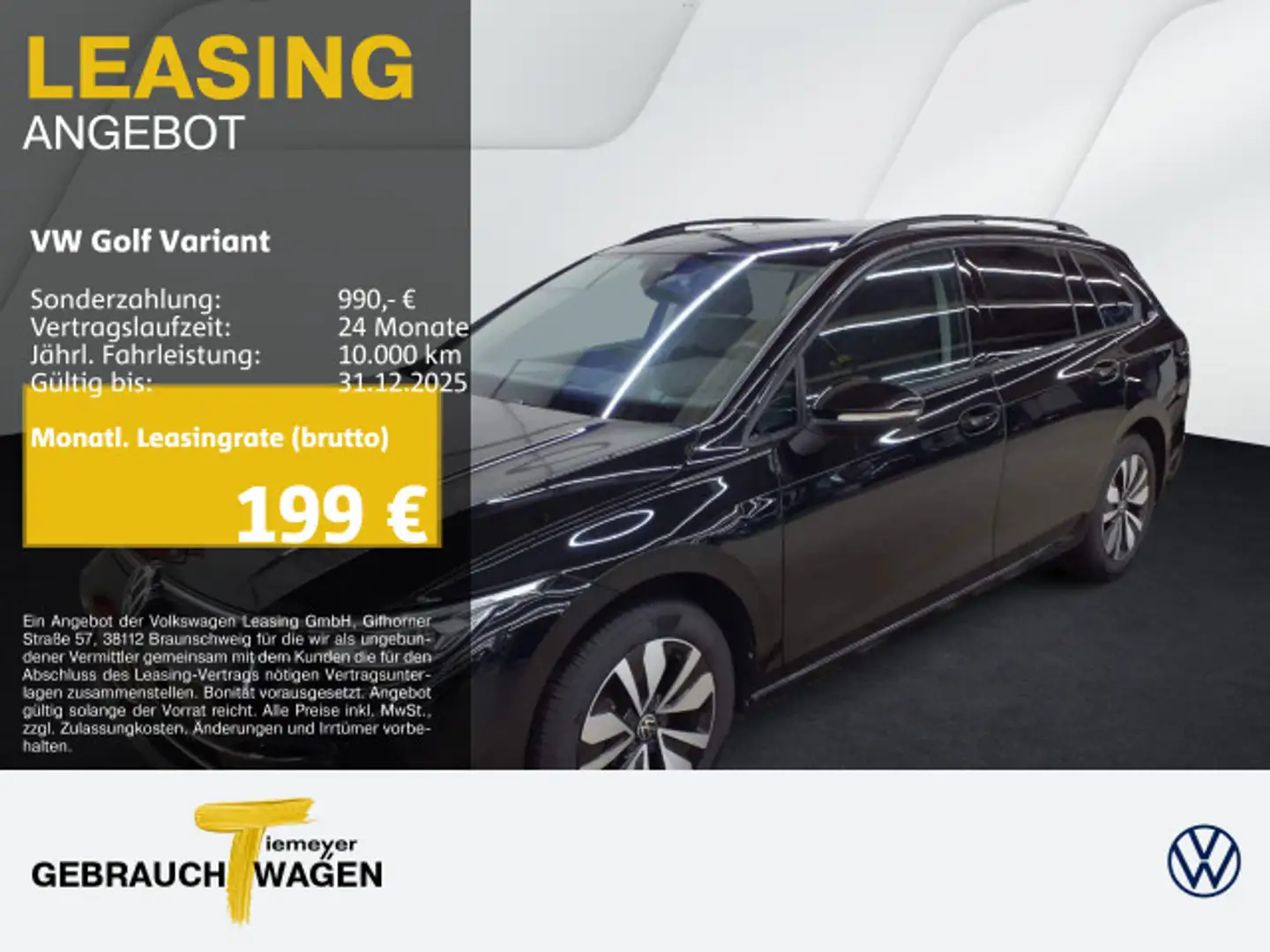 Volkswagen Golf Variant 1.5 TSI GOAl NAVI AHK KAMERA SITZHZ Noir - 1