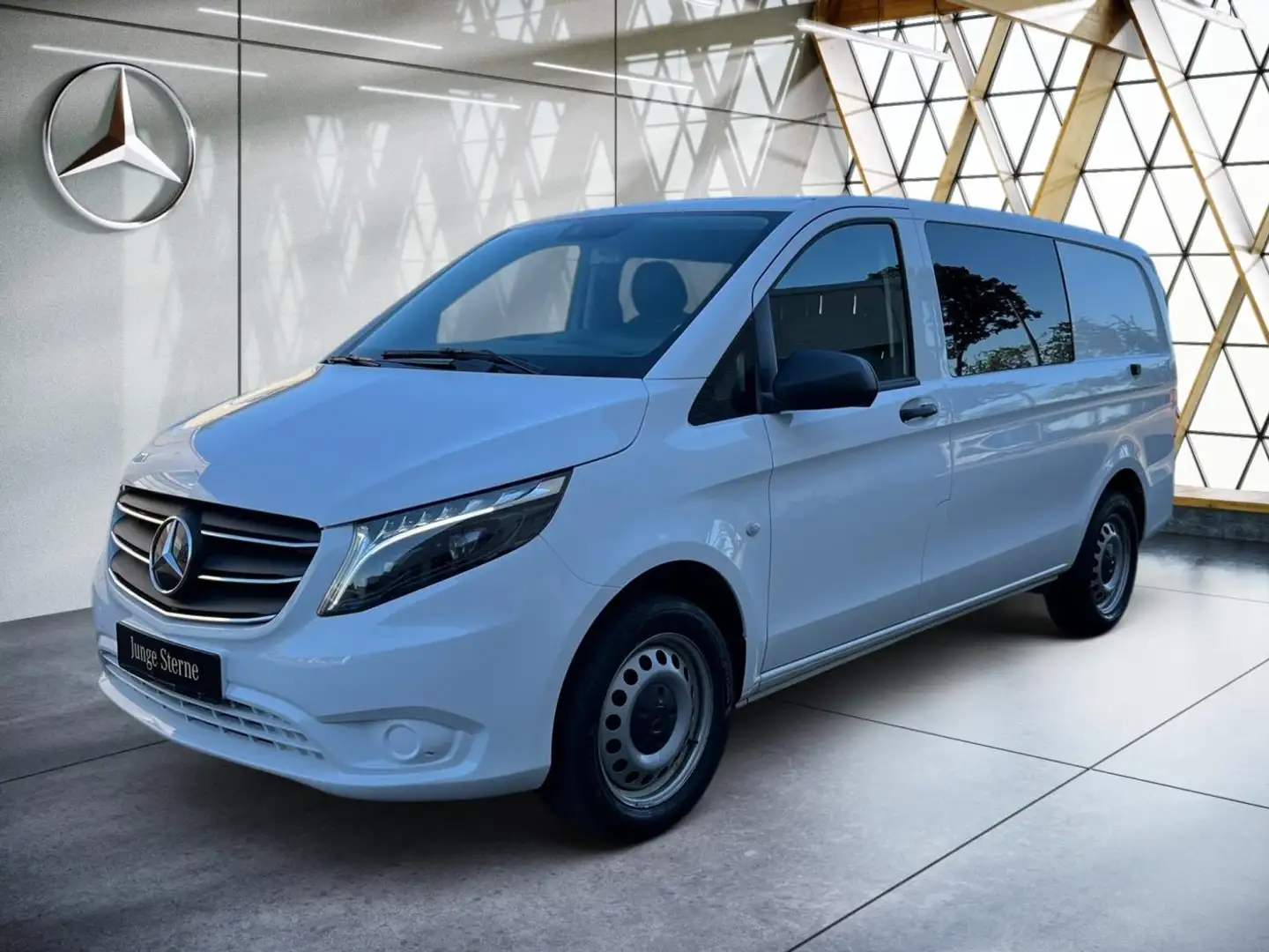 Mercedes-Benz Vito 119 CDI 4x4 Mixto Lang AHK*Klima*Kam*StdHzg Weiß - 2