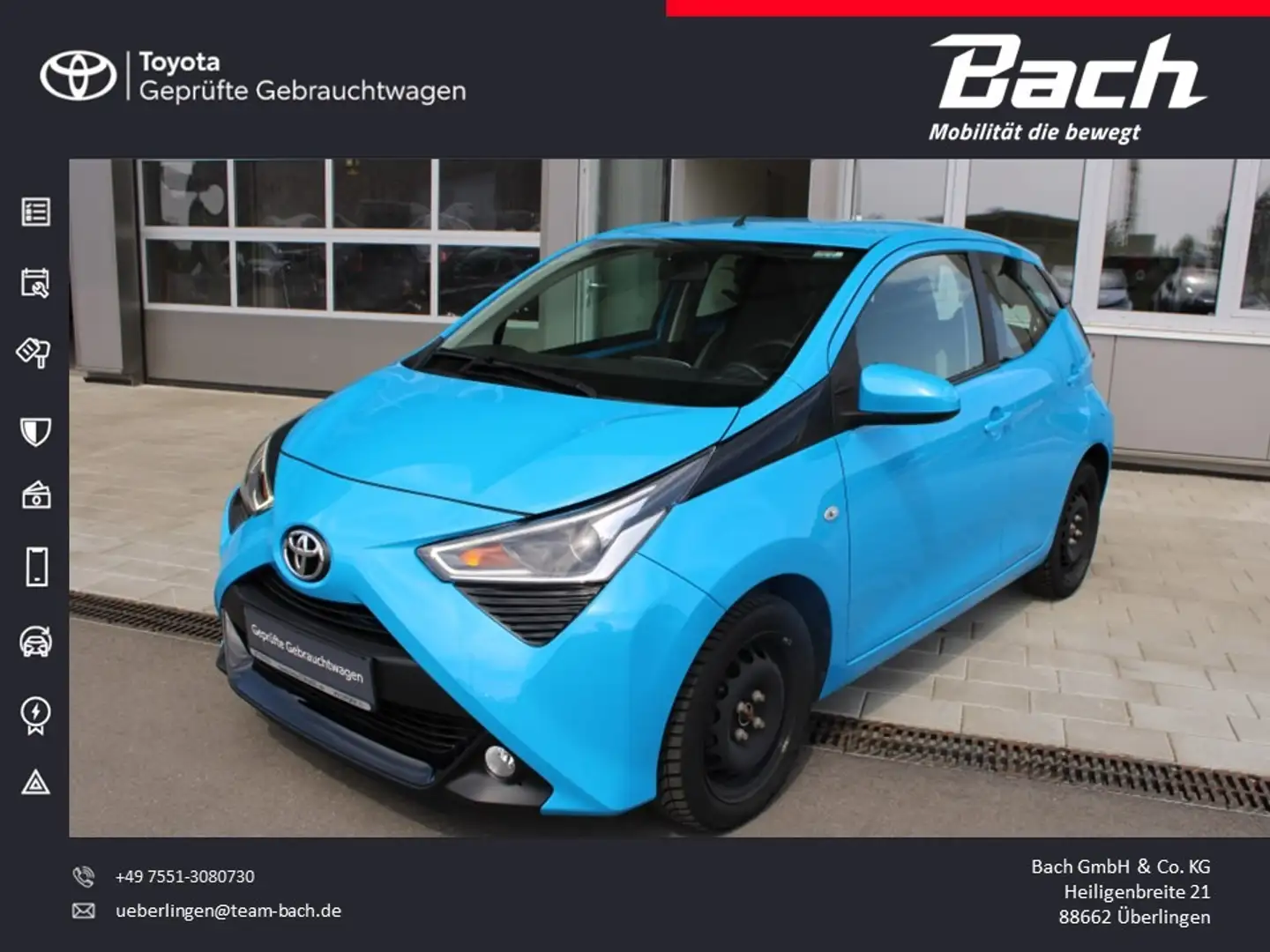 Toyota Aygo 1.0 xplay club Blau - 1