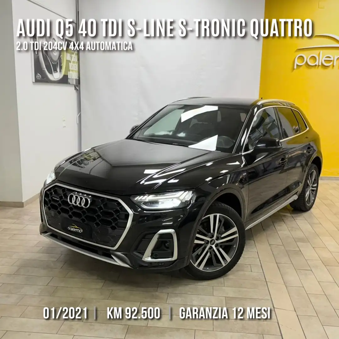 Audi Q5 Q5 40 2.0 tdi mhev S line Plus quattro s-tronic Nero - 1