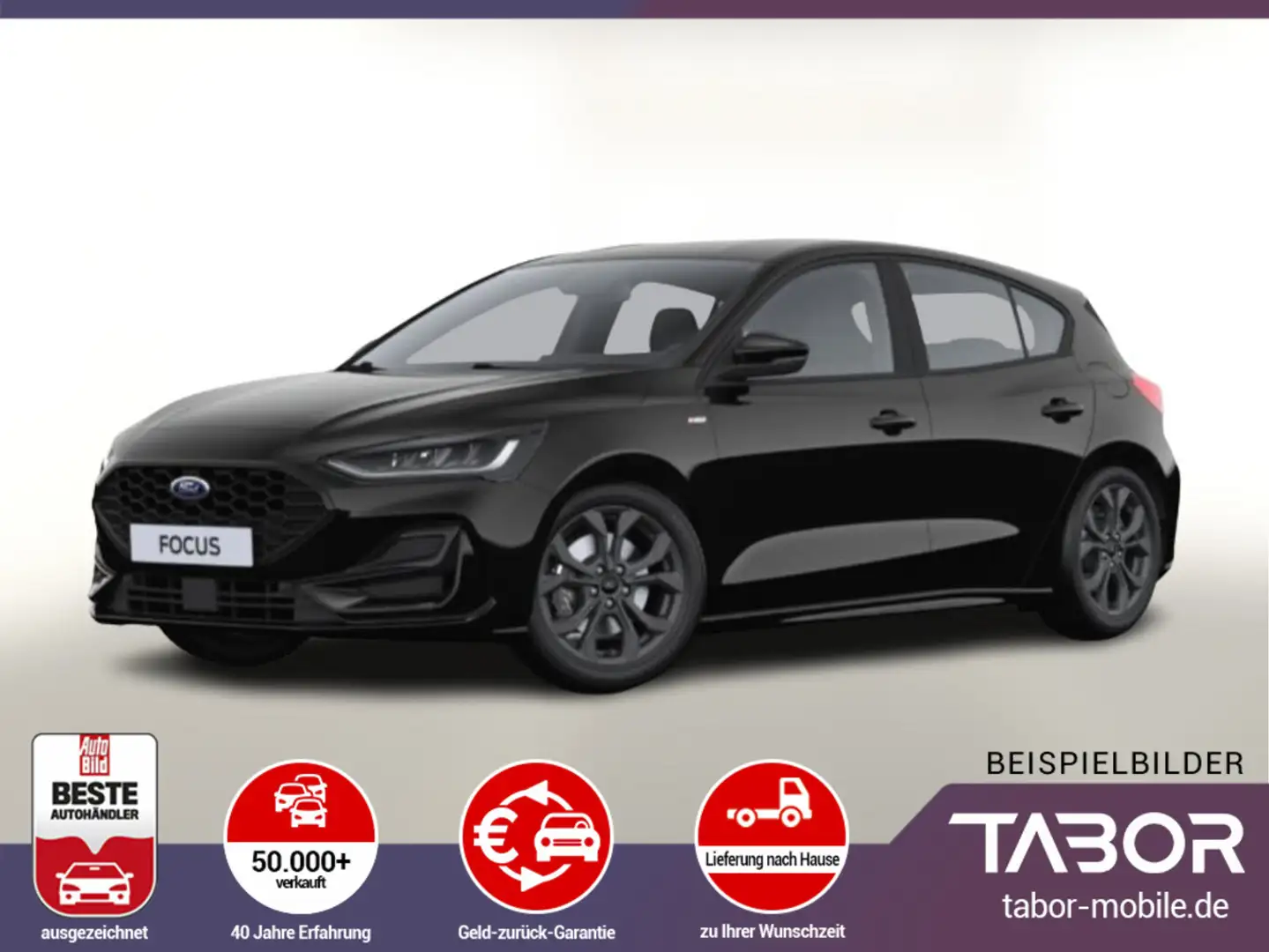 Ford Focus 1.5 EcoBlue 115 AT8 ST-Line Nav PDC Temp Schwarz - 1