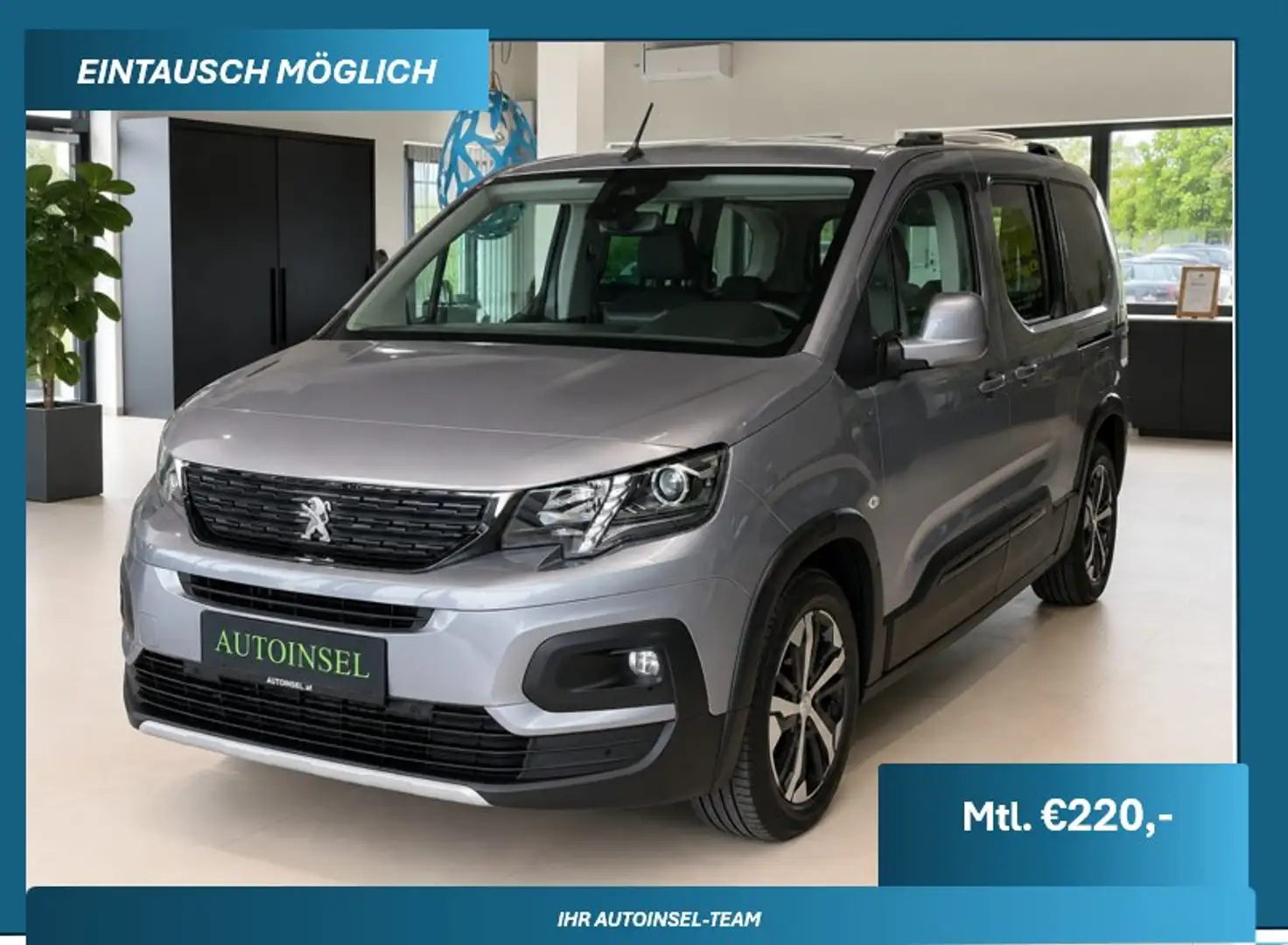 Peugeot Rifter GT-Line lang AUT. Navi SZH Grau - 1