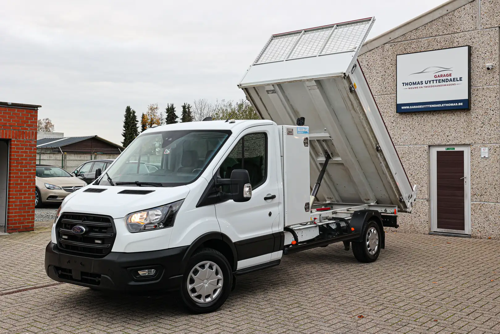 Ford Transit ELECTRISCHE-KIPPER*LEDER*CRUISE-CONTROLE*TREKHAAK* Blanc - 1