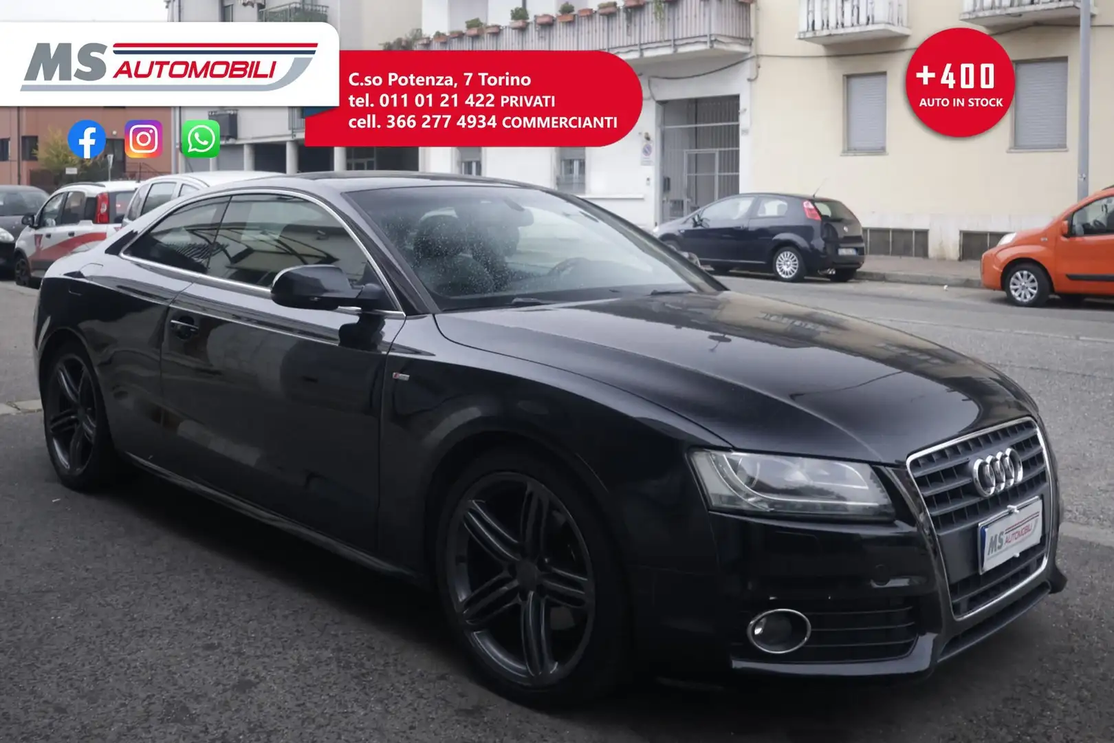 Audi A5 Audi A5 2.0 TDI F.AP. quattro S LINE Unicoproprie Zwart - 1
