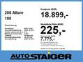 Peugeot 208 Allure 100 *LED*Klimaautomatik*SHZ*PDC* Gris - thumbnail 4