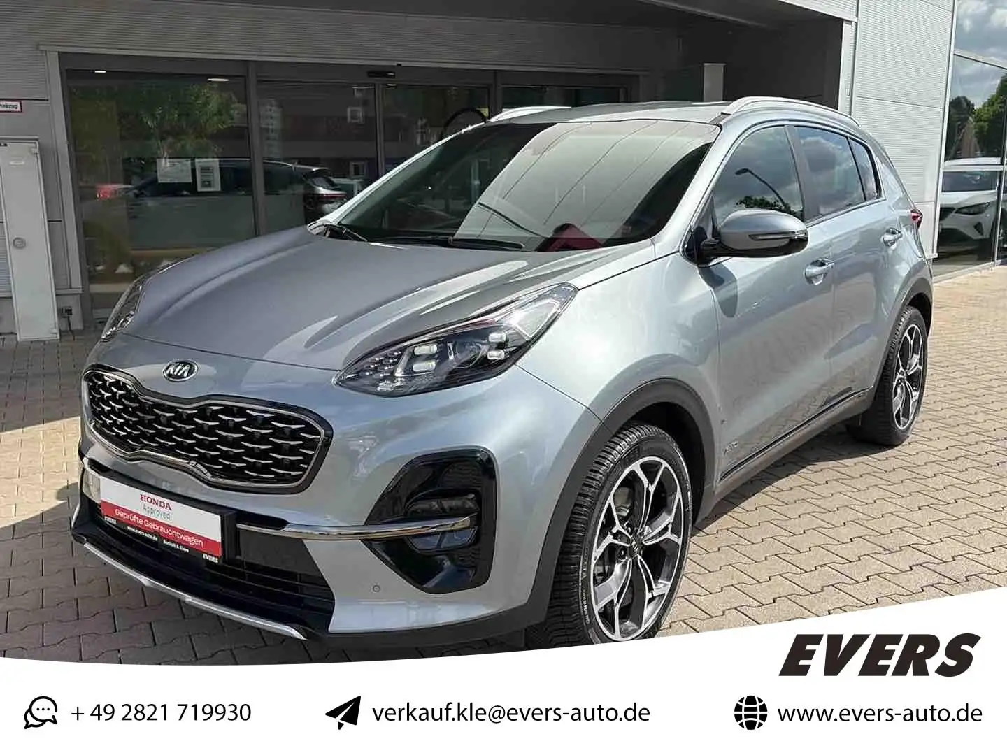 Kia Sportage GT-Line 4WD 1.6 CRDi NAVI 360°-CAM TOTW Argento - 1