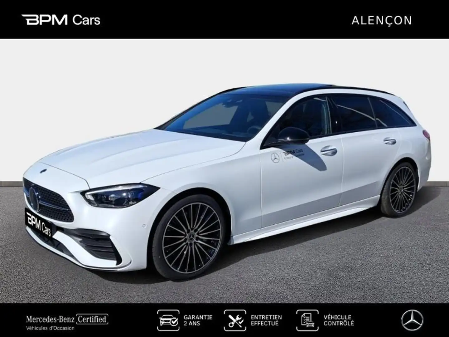 Mercedes-Benz C 220 220 d 197ch AMG Line Blanc - 1