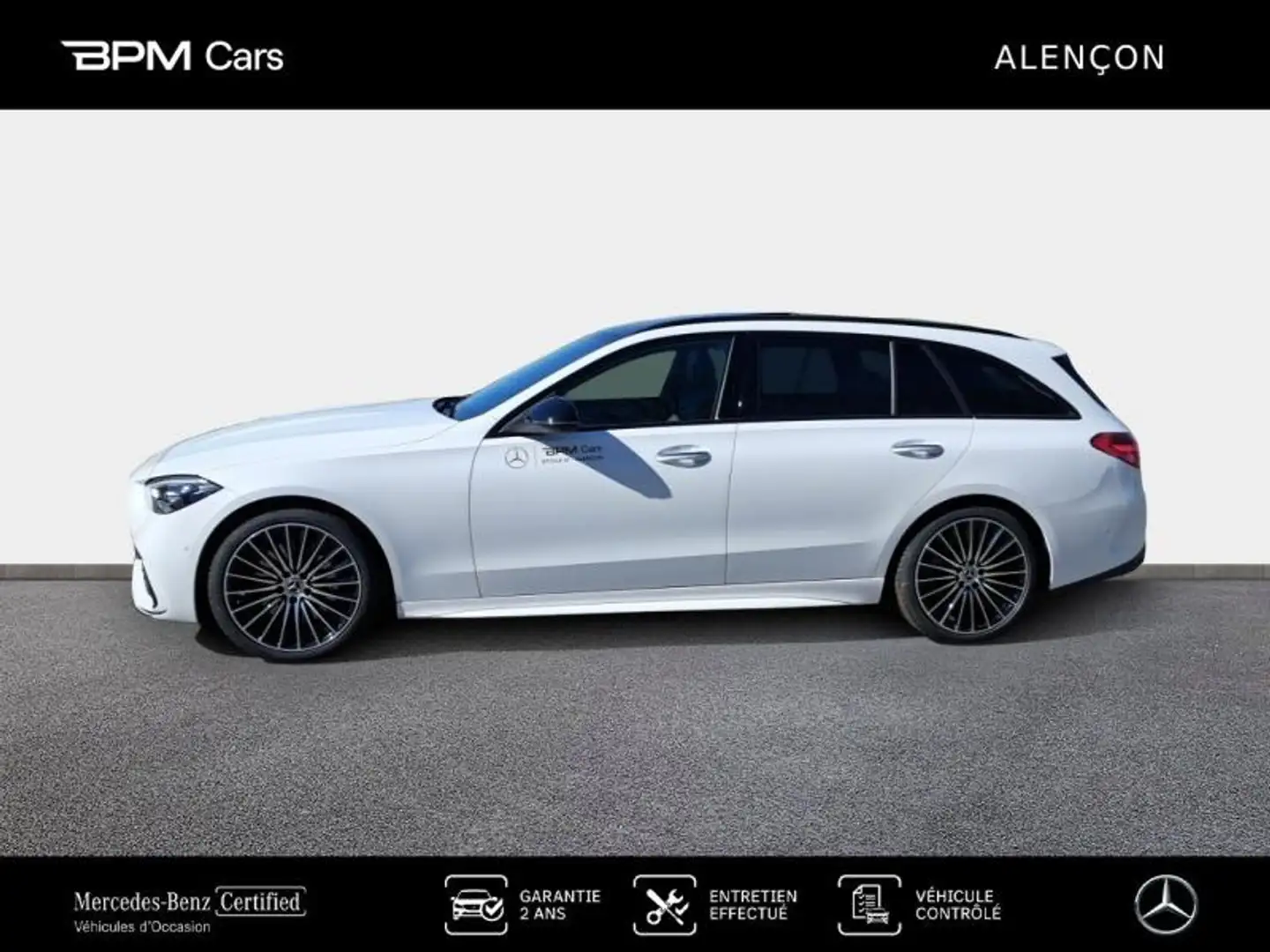 Mercedes-Benz C 220 220 d 197ch AMG Line Blanc - 2