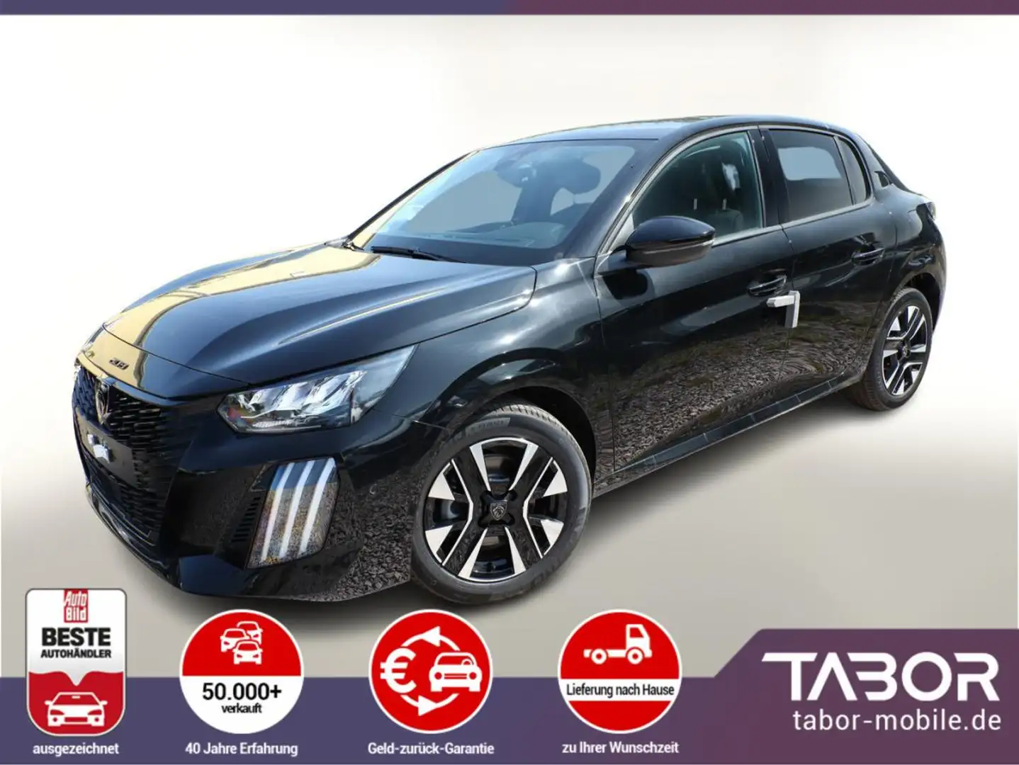Peugeot 208 100 Allure 2xPDC DAB LED CarPlay Klimaaut Schwarz - 1