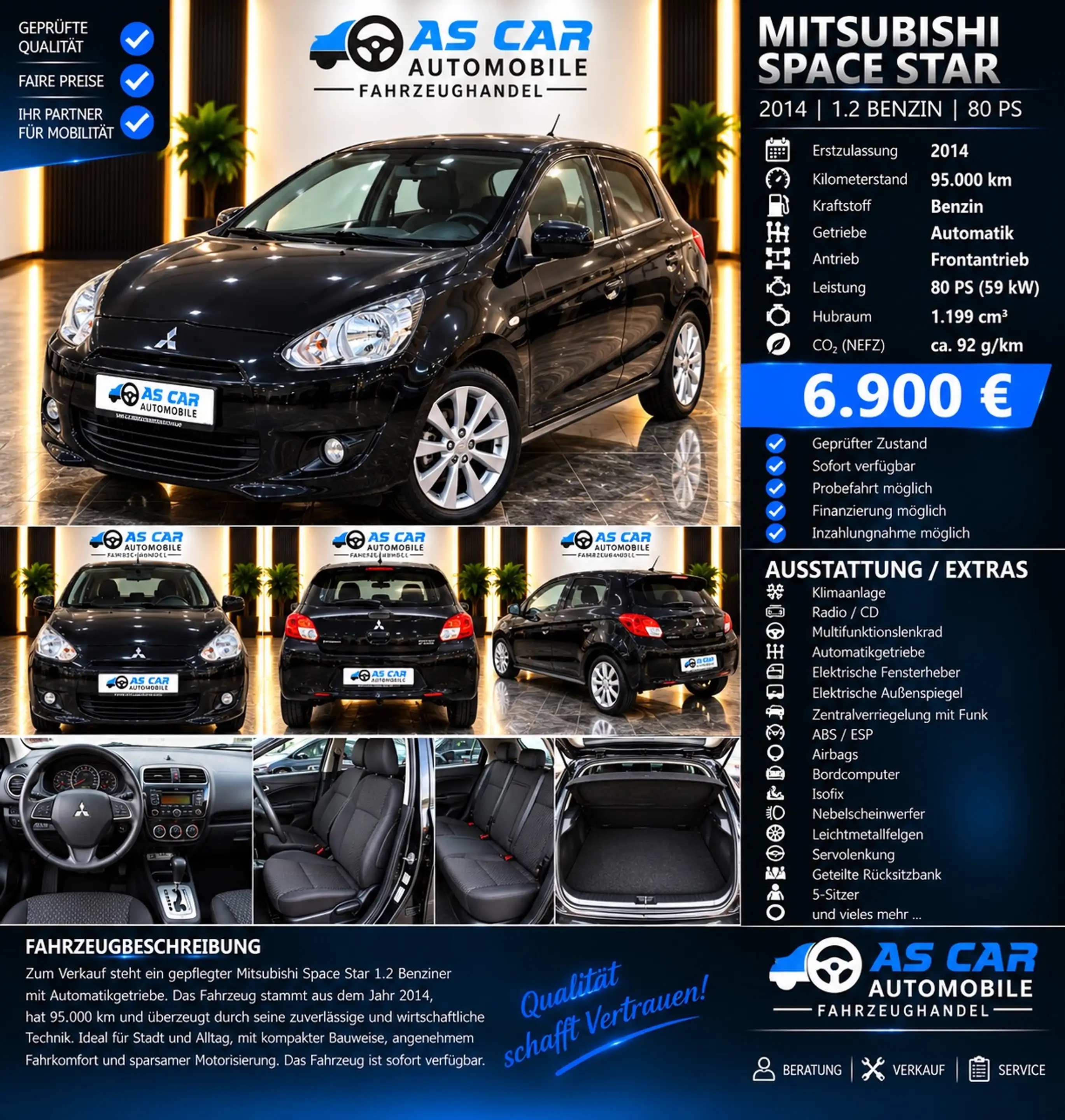Mitsubishi Space Star Shine 1,2MIVEC Intense C — photo 10
