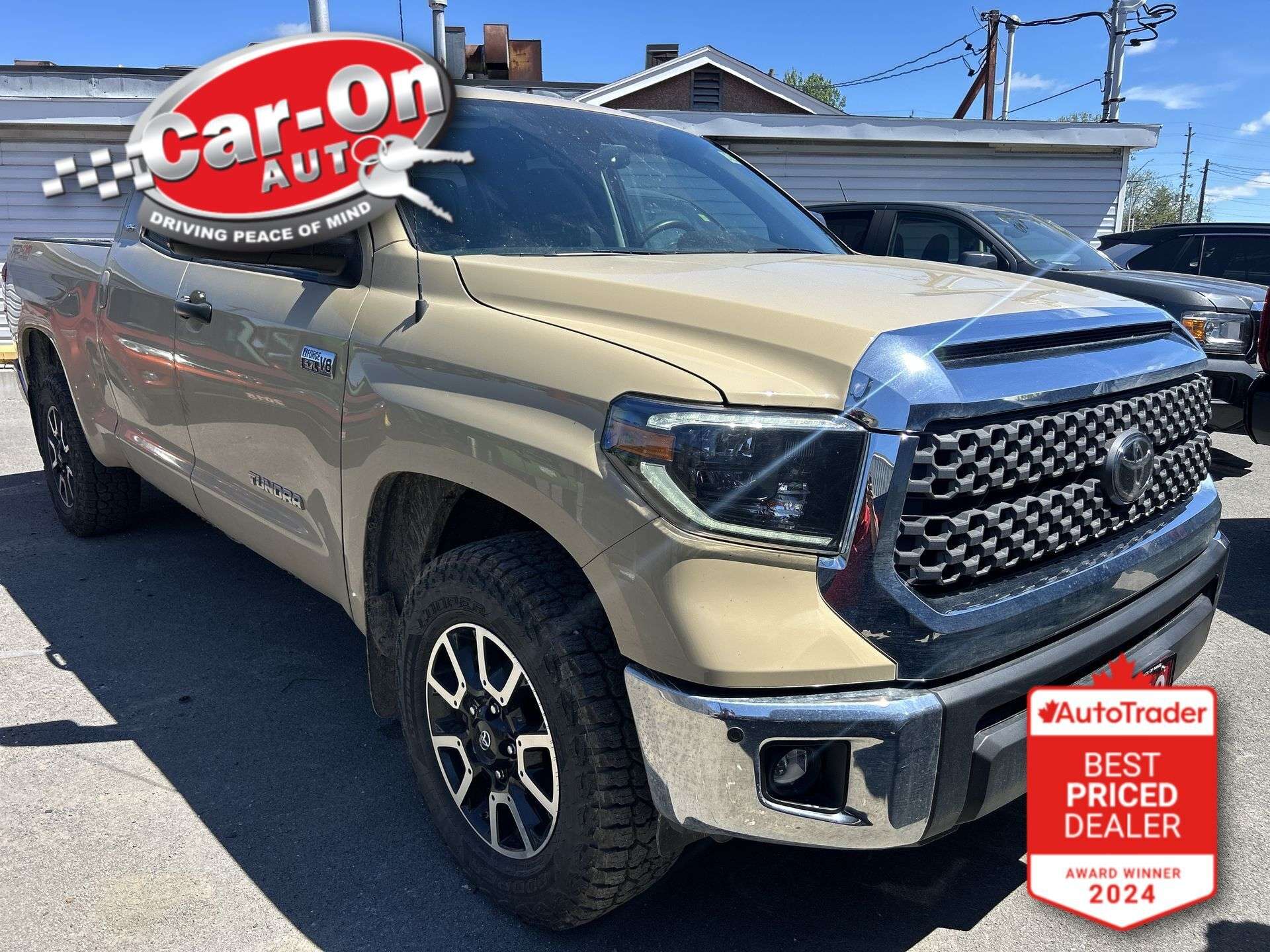 Brown 2019 Toyota Tundra SR5 Double Cab 5.7L 4WD Pickup Truck Four-Wheel Drive Automatic