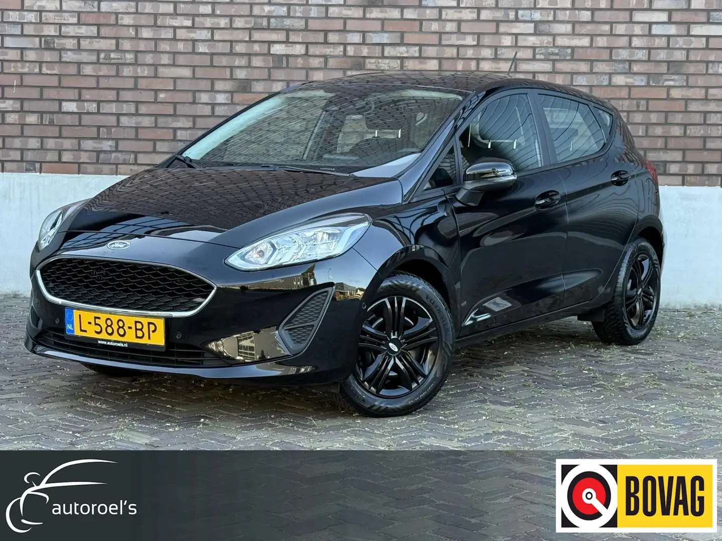 Ford Fiesta 1.0 EcoBoost / 95 PK / Navi / Cruise Control / App Zwart - 1