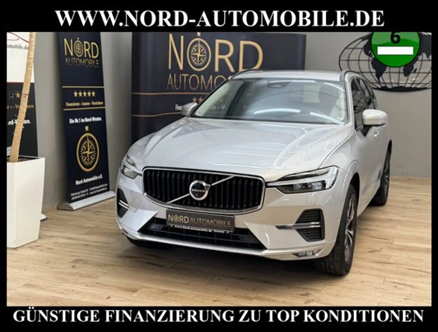 Volvo XC60 B4 Momentum Pro *AHK*LEDER*360°*LED*4xSHZ* Moment Srebrny - 1