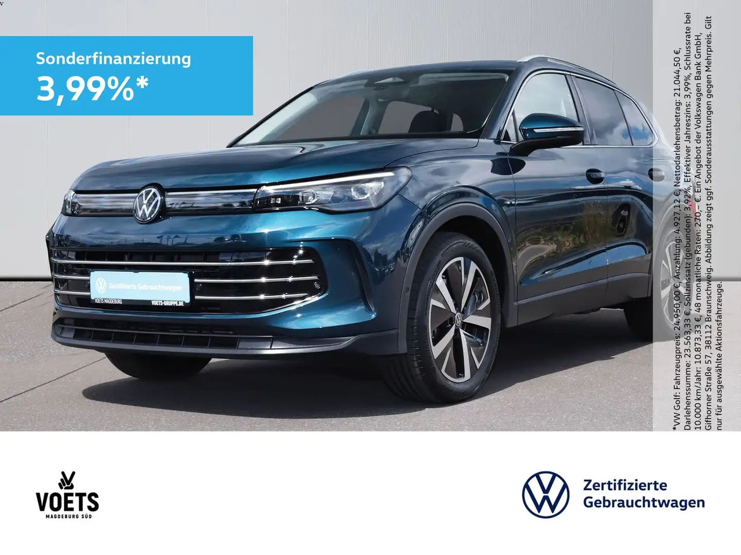Volkswagen Tiguan ELEGANCE TDI DSG NAVI+AZV+KESSY+KAMERA+ Blau - 1