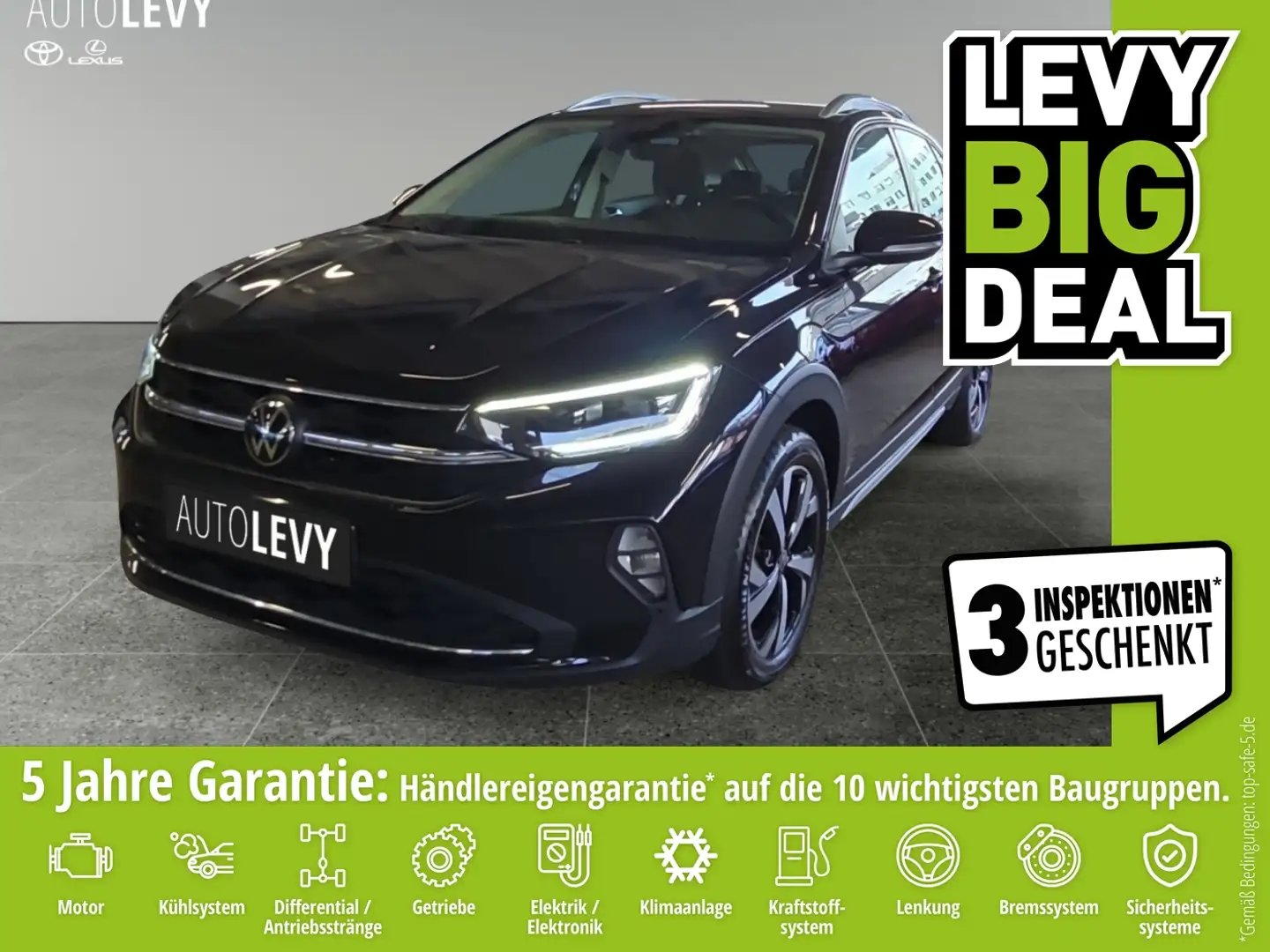 Volkswagen Taigo 1.0 TSI Style IQ-Drive +Virtual+ACC+Matrix Nero - 1