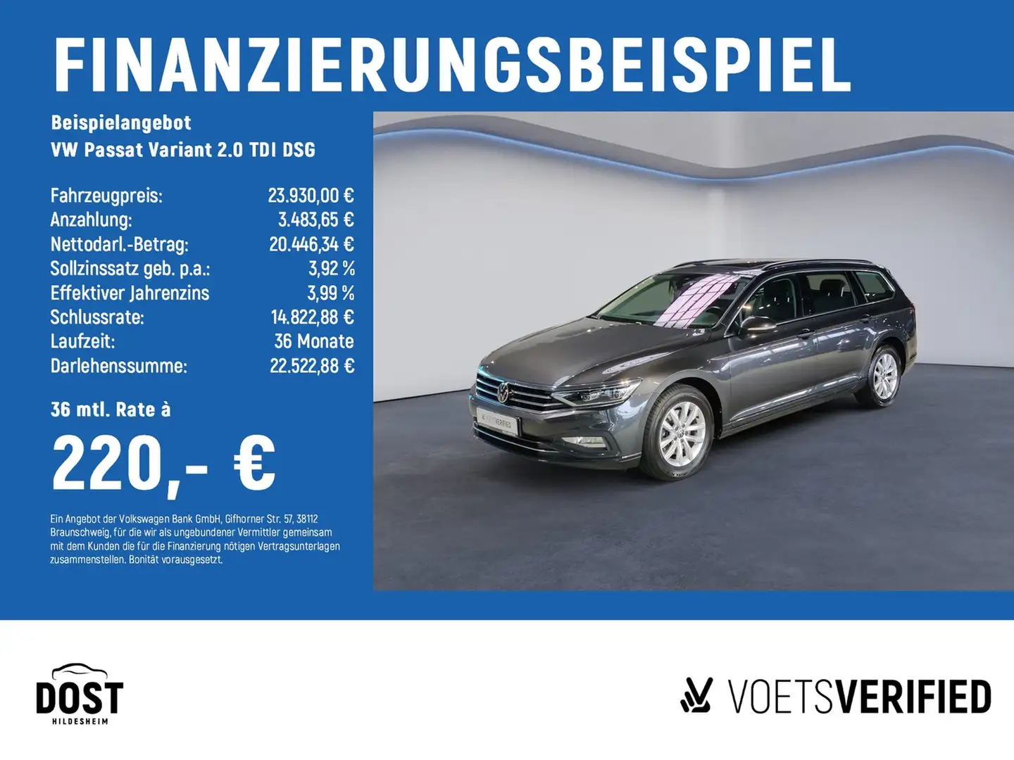Volkswagen Passat Variant 2.0 TDI DSG Business MATRIX+PANO Gris - 2