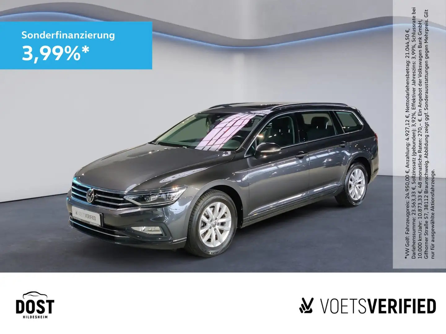 Volkswagen Passat Variant 2.0 TDI DSG Business MATRIX+PANO Gris - 1