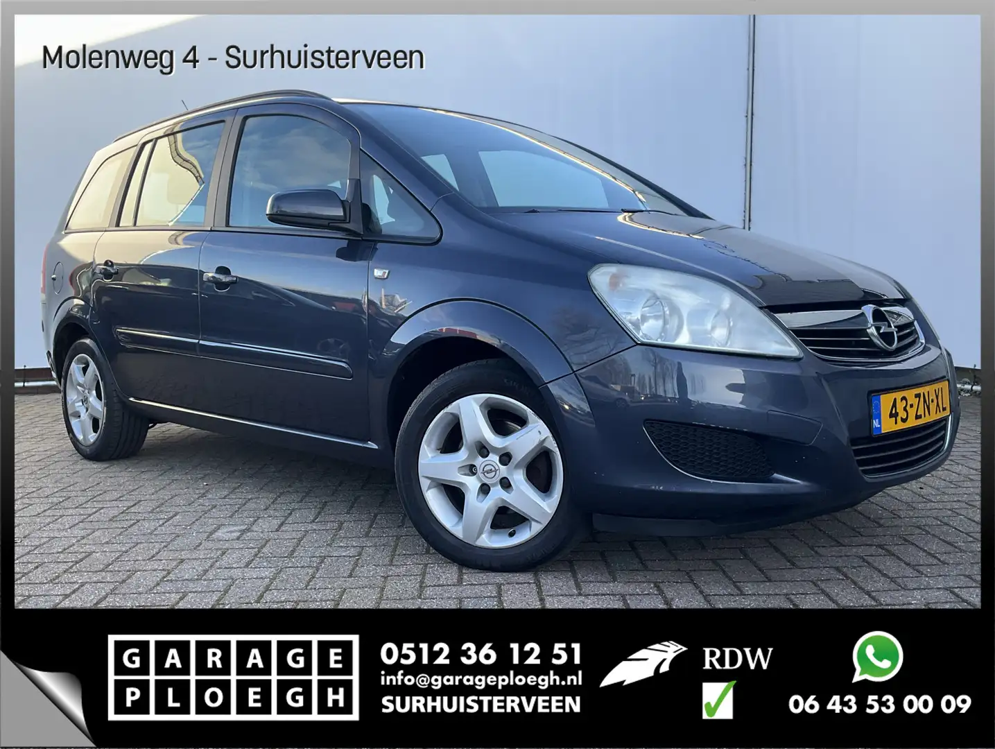 Opel Zafira 7-Pers 1.6 Business 7p. Airco Cruise Trekhaak Gris - 1