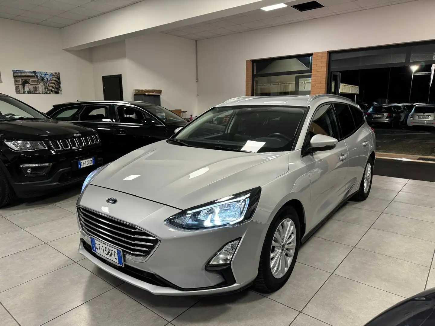 Ford Focus 1.0 ECOBOOST HYBRID 125CV POWERSHIFT SW 2020 Argento - 2