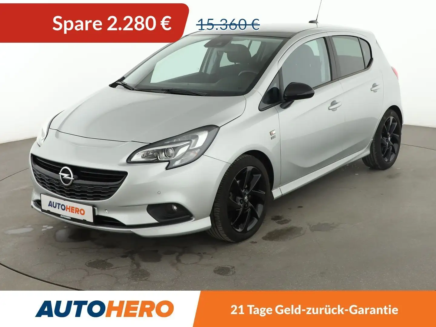 Opel Corsa 1.4 120 Jahre Aut.*NAVI*SHZ*CAM*PDC*TEMPO*XENON* Silber - 1
