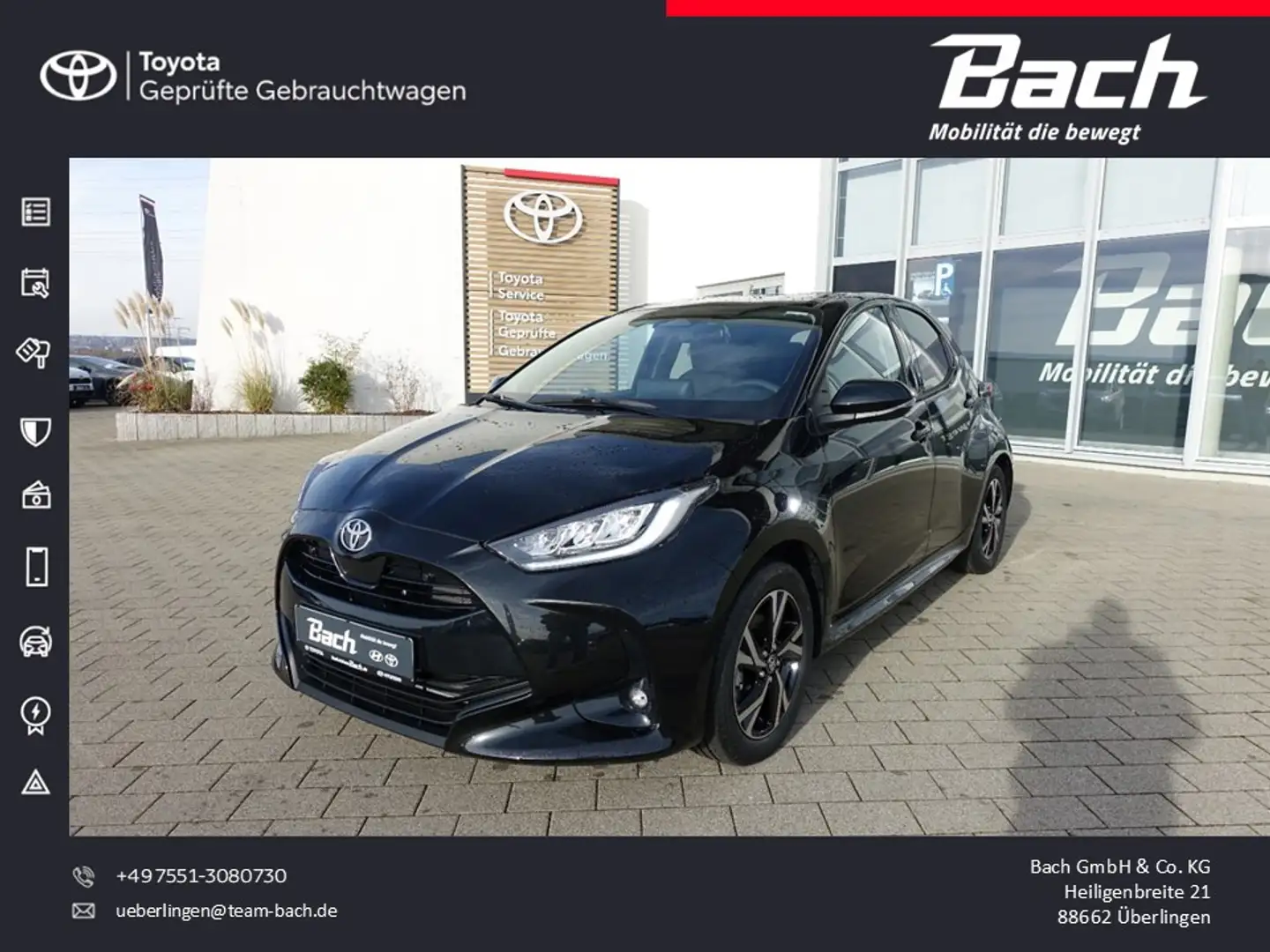 Toyota Yaris 1,5 Hybrid Team D, Comfort + Safety-Paket Noir - 1