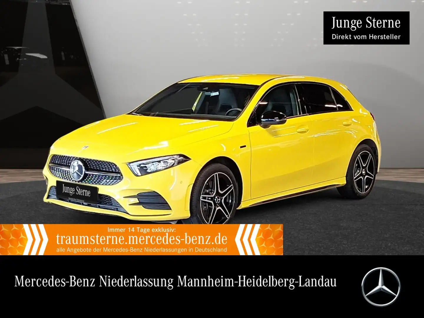 Mercedes-Benz A 250 e EDITION 2020+AMG+NIGHT+LED+8G Gelb - 1