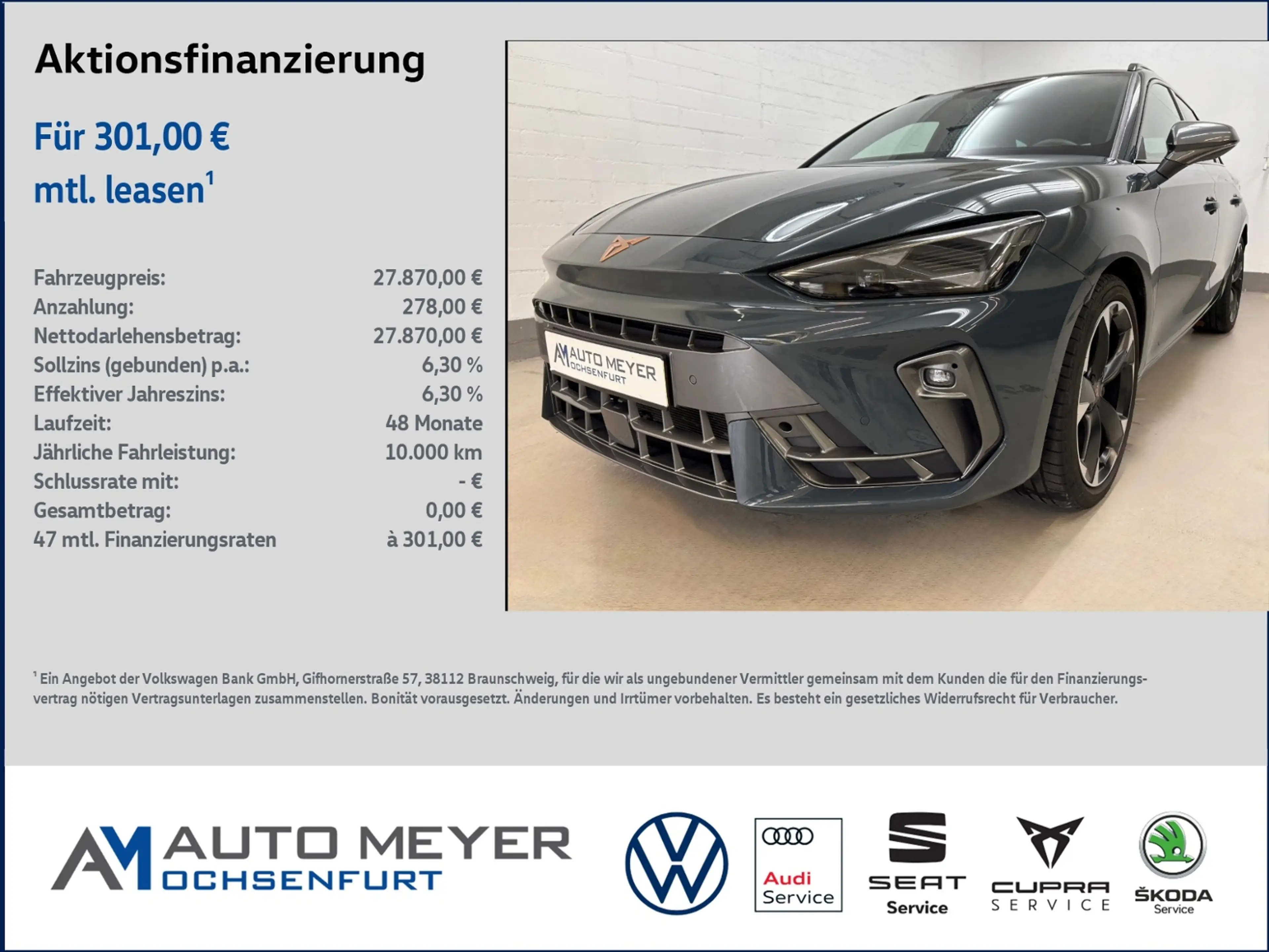 CUPRA Leon SP 1.5 eTSI DSG Navi Kamera Shz. Keyless