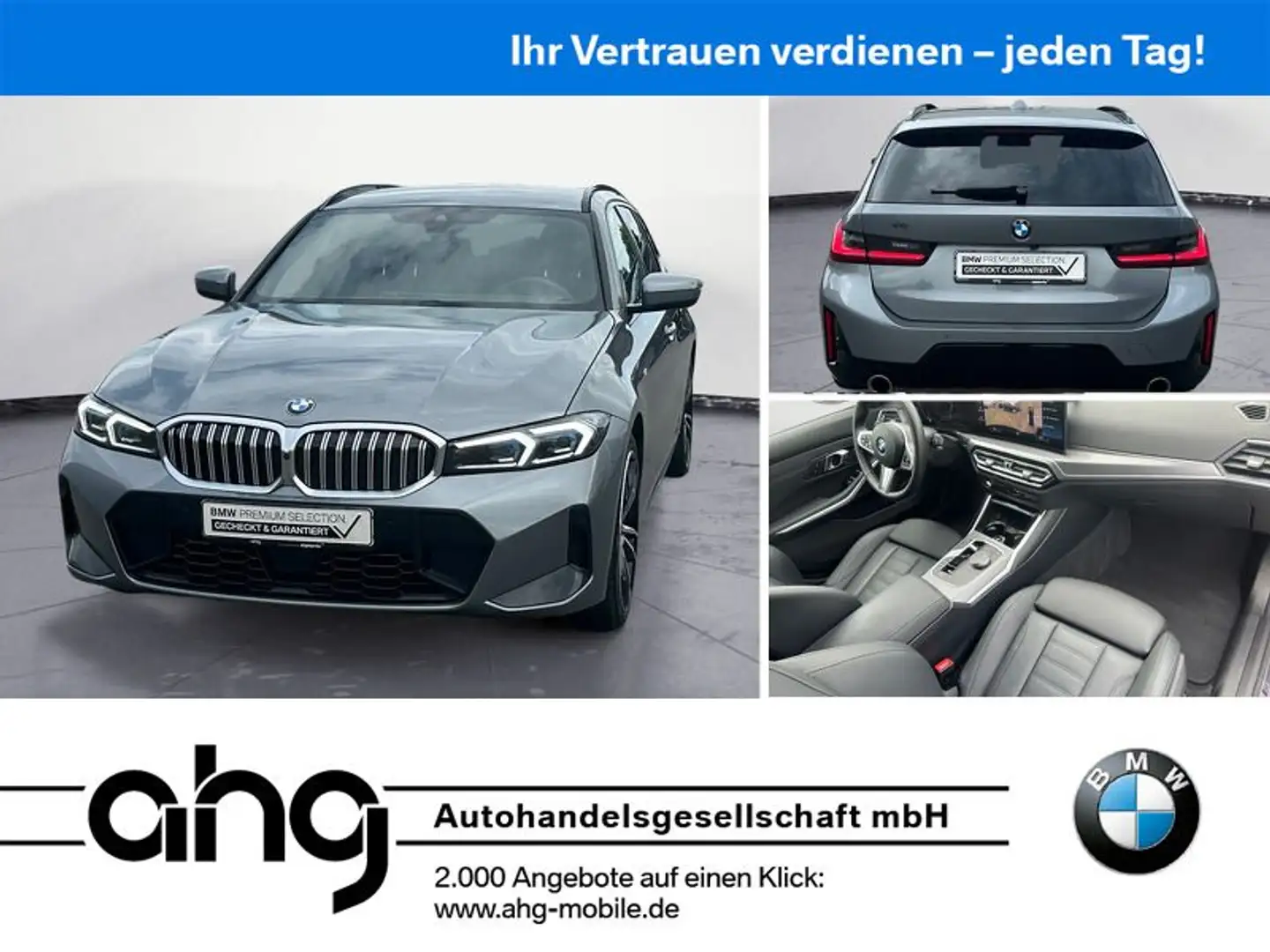 BMW 320 d xDrive Touring Automatic M Sport Komfortzug Grijs - 1