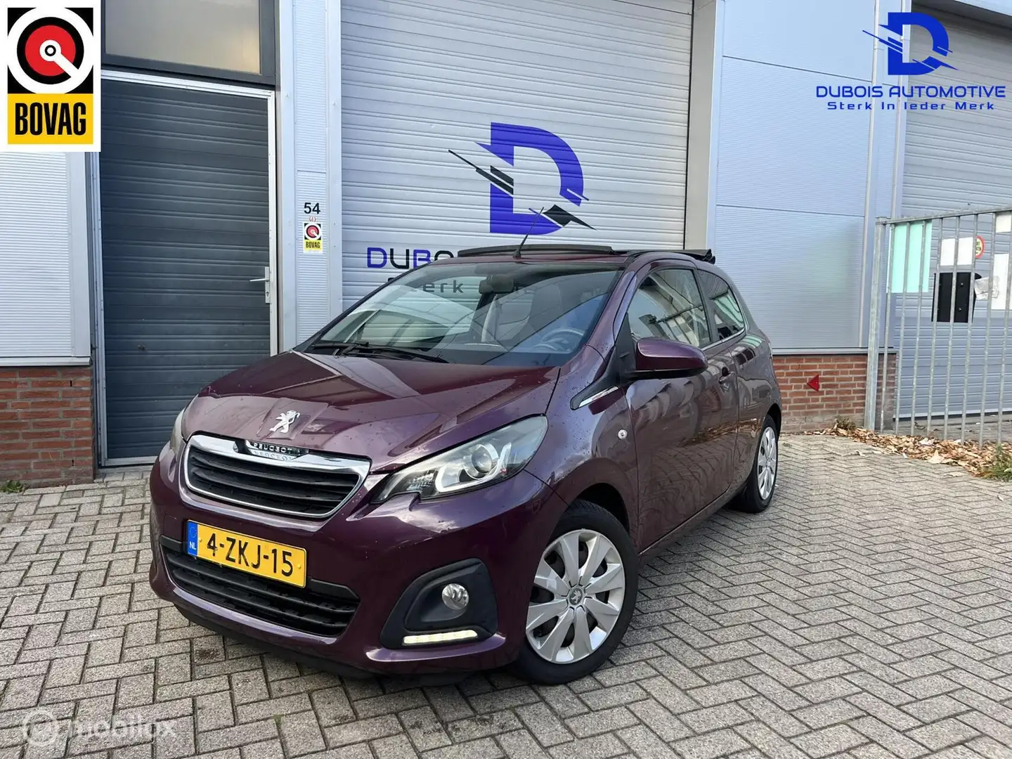Peugeot 108 1.0 e-VTi Active TOP!|CABRIODAK|BLUETOOTH|AIRCO| Paars - 2