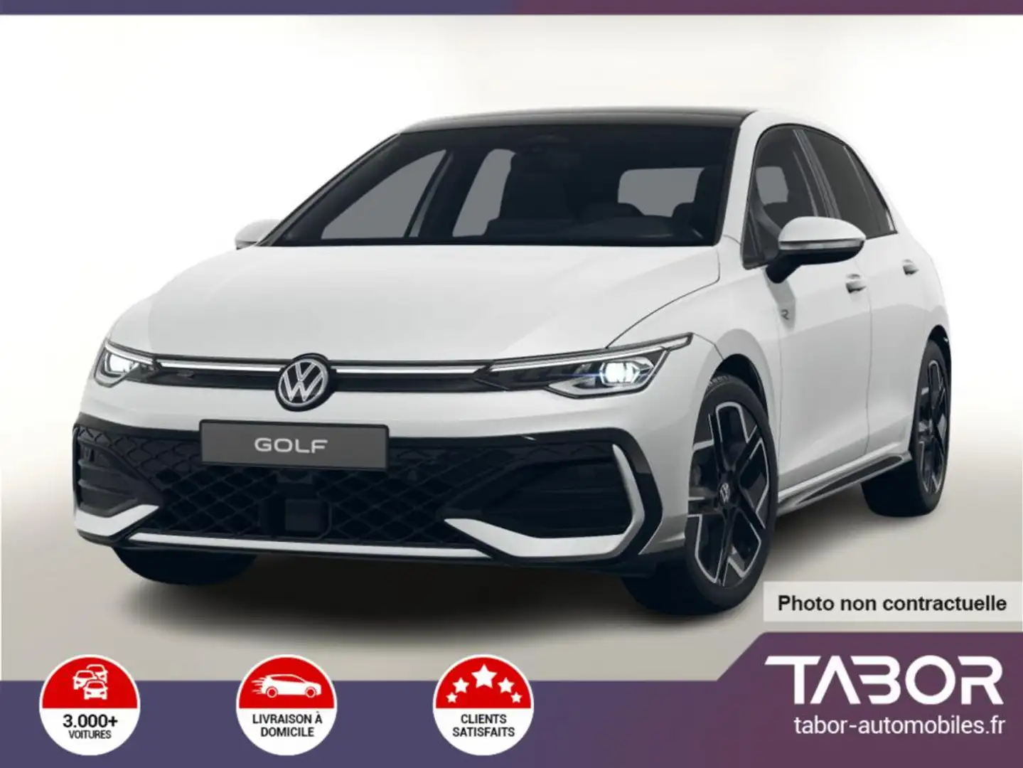 Volkswagen Golf 8 eTSI 150 DSG R-Line Matrix Blanc - 1