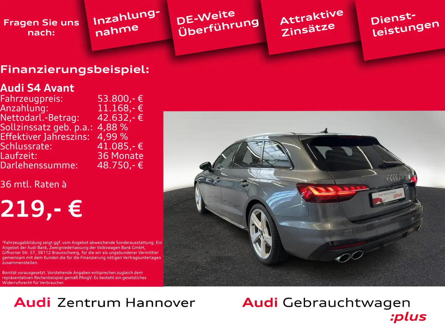 Audi S4 quattro 3.0 TDIPano Matrix AHK B&O Kame Grau - 2