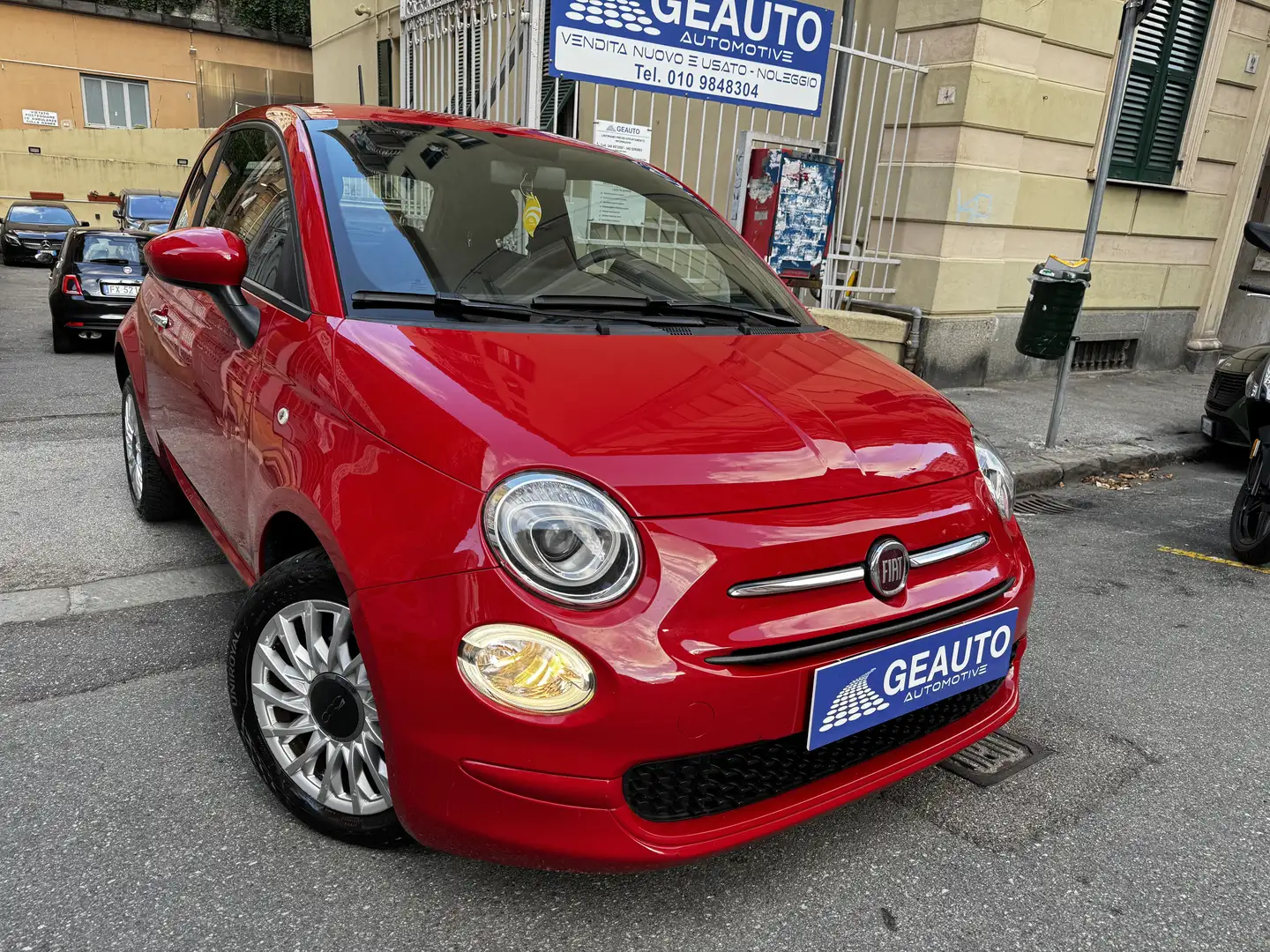 Fiat 500 1.0BENZINA/hybrid Lounge 70cv PERMUTABILE GARANZIA Rosso - 1