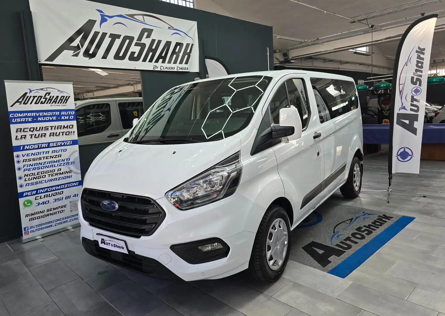 Ford Transit Courier TRANSIT 9 POSTI 2000 TURBO 131CV PREZZO+IVA Bianco - 2