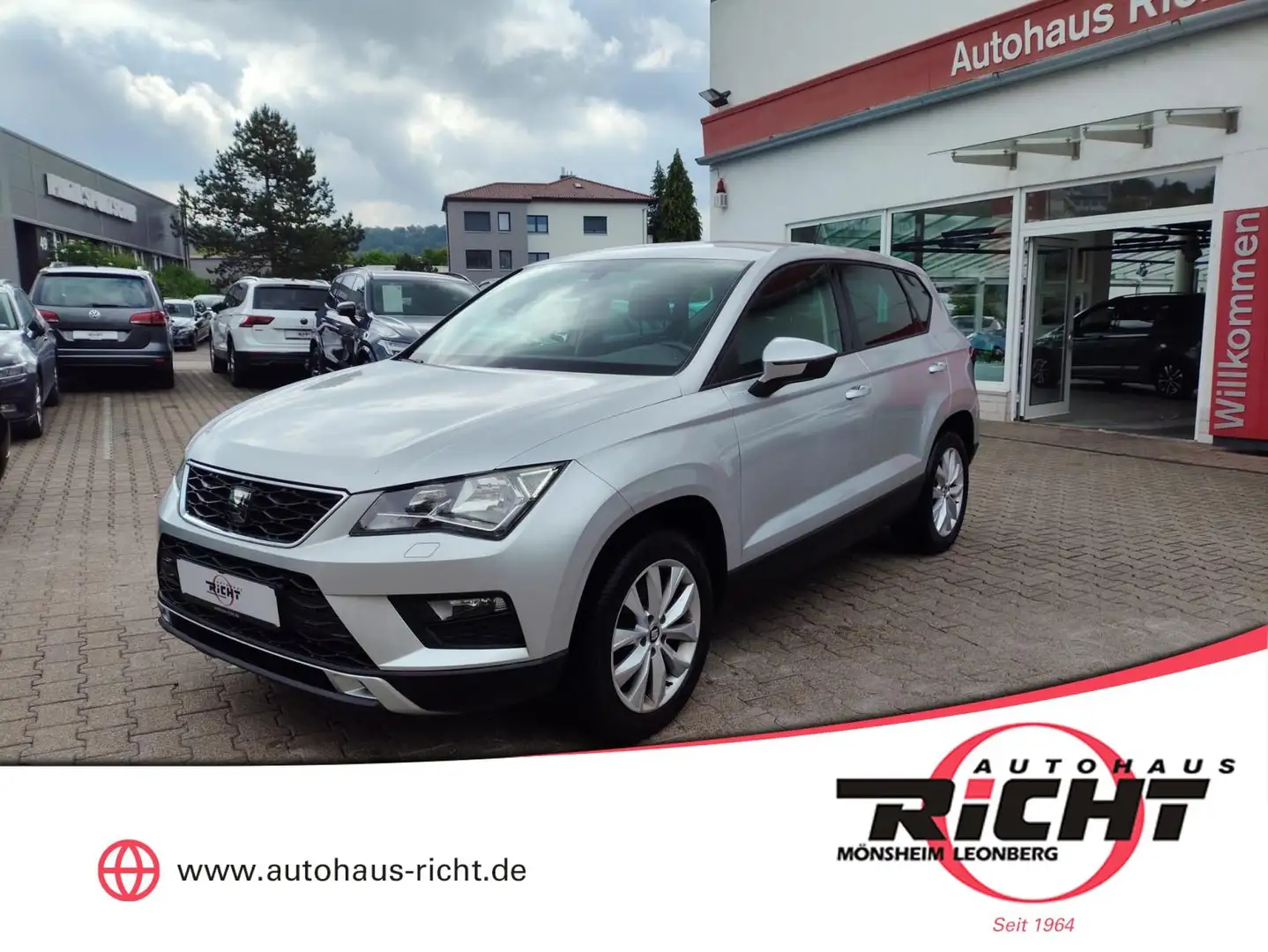 SEAT Ateca 1.0 TSI Style Gepflegt SHZ PDC Tempomat Silber - 1