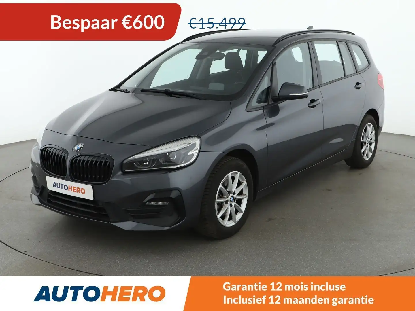 BMW 216 216d Gran Tourer Advantage Grijs - 1