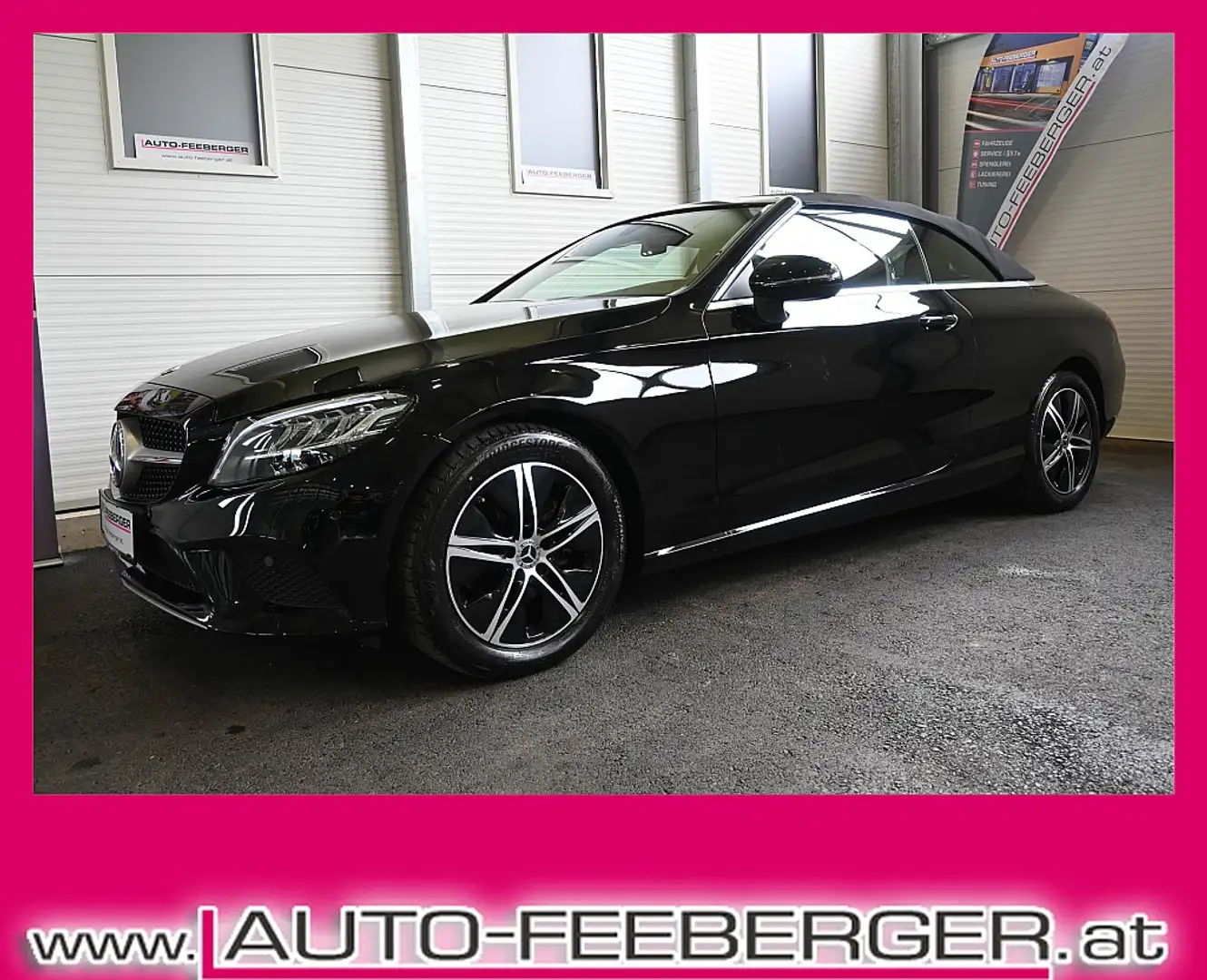 Mercedes-Benz C 220 d Cabrio Aut.,Airscarf,Burmeister,Leder,AHK,Aku... Schwarz - 1