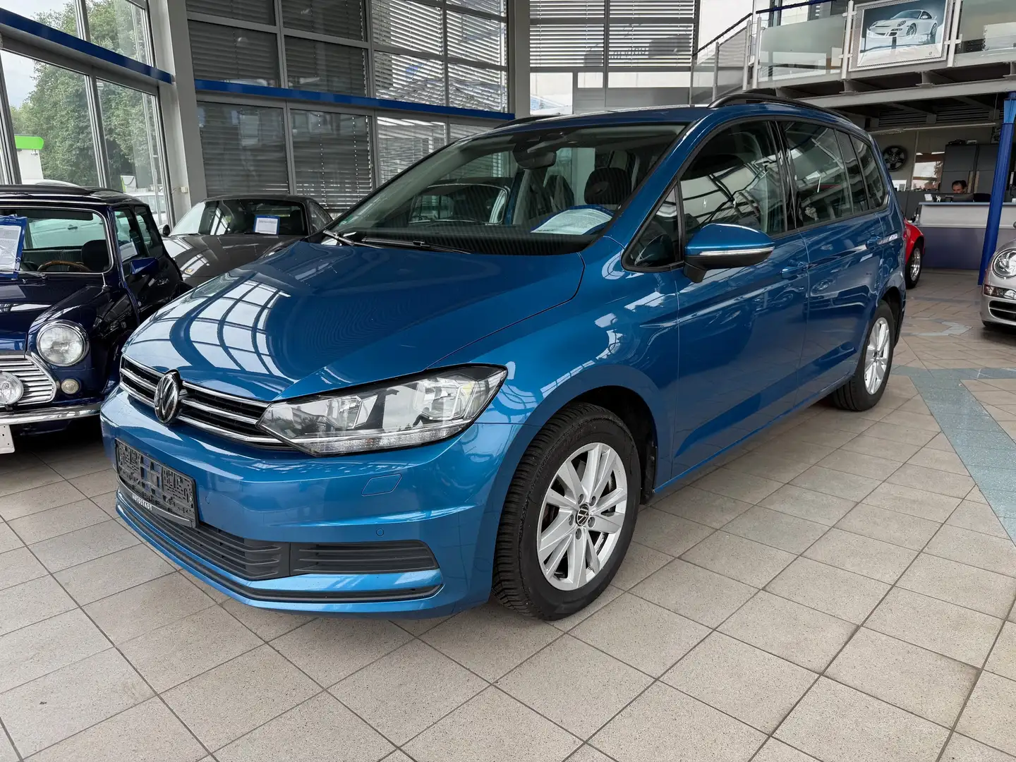 Volkswagen Touran Comfortline DSG , 1.Hand Azul - 1