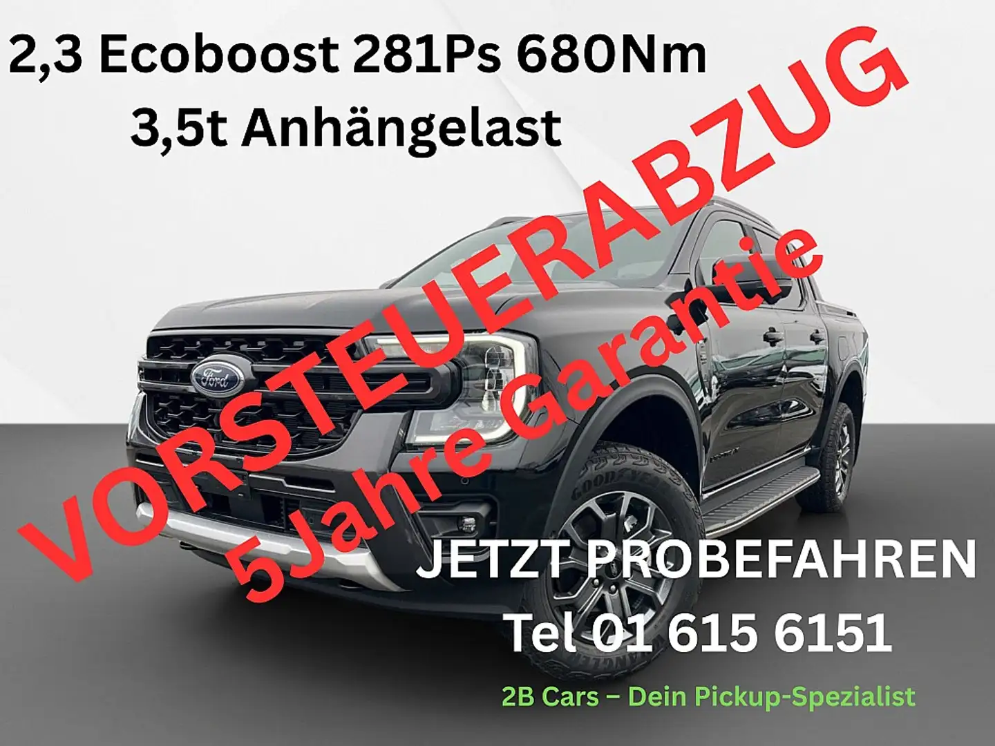 Ford Ranger Ranger Wildtrak e-4WD 2.3 EcoBoost Aut. 3,5t AH... Schwarz - 1