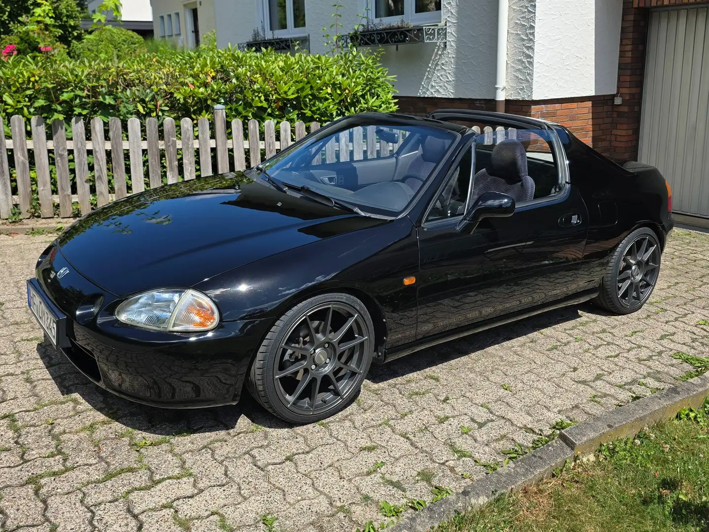 Honda CRX 1.6 ESi eh6 | Klimaanlage | 4 x 16 Zoll Sommer | 4 x 15 Zoll Winter | neue Metalliclackierung mit Keramik-Versiegelung Schwarz - 1
