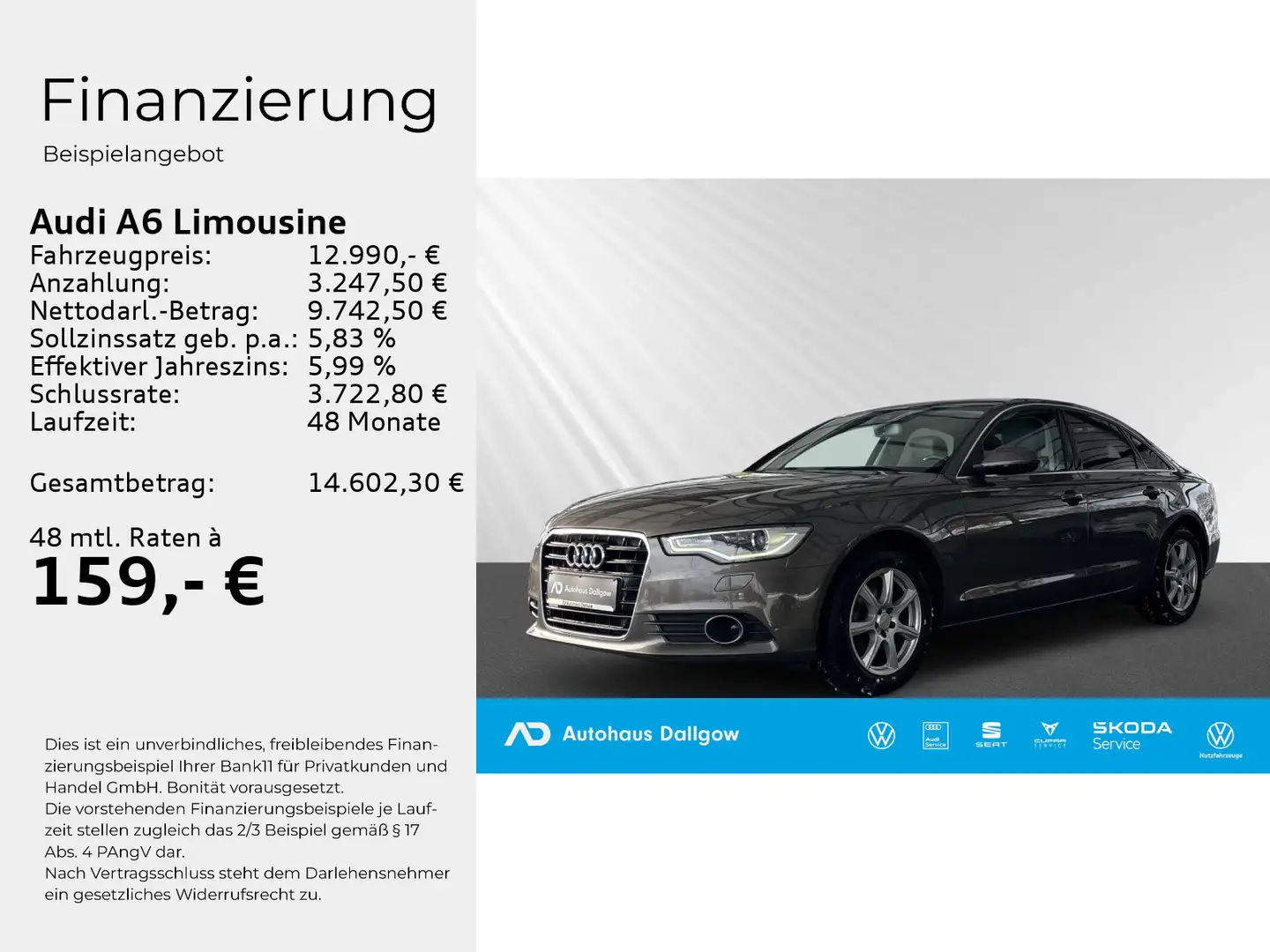 Audi A6 3.0 TDI 150(204) kW(PS) multitronic Grau - 2