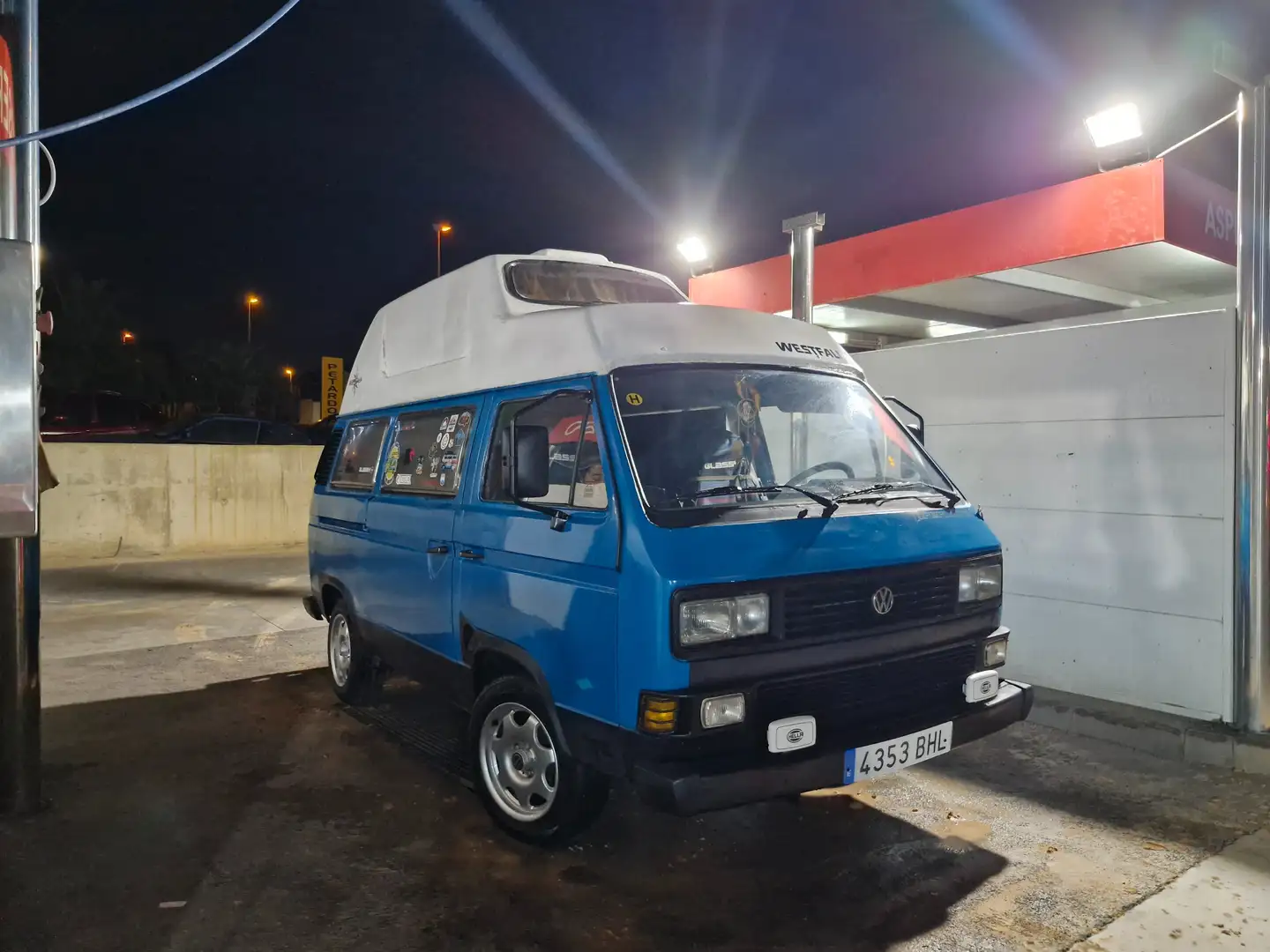 Volkswagen T3 Transporter techo alto Albastru - 1