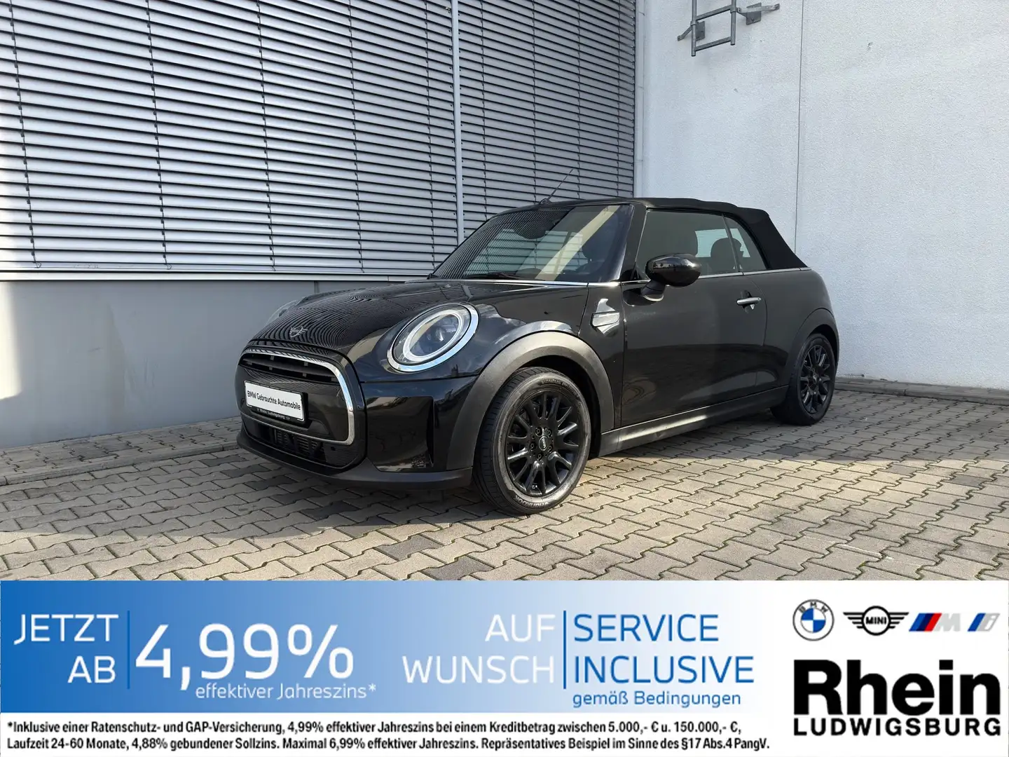 MINI One Cabrio LED SHZ PDC hinten Klima Schwarz - 1