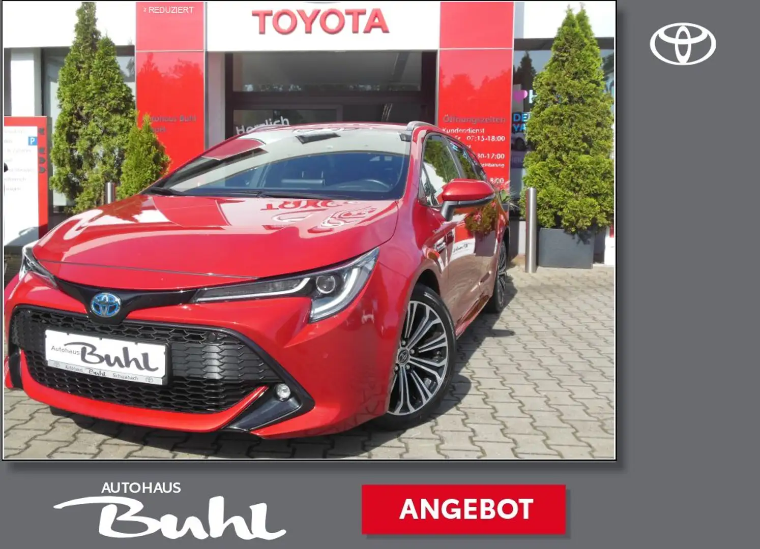 Toyota Corolla 2.0 Hybrid Touring Sports Club m. Technik Paket + Rojo - 1