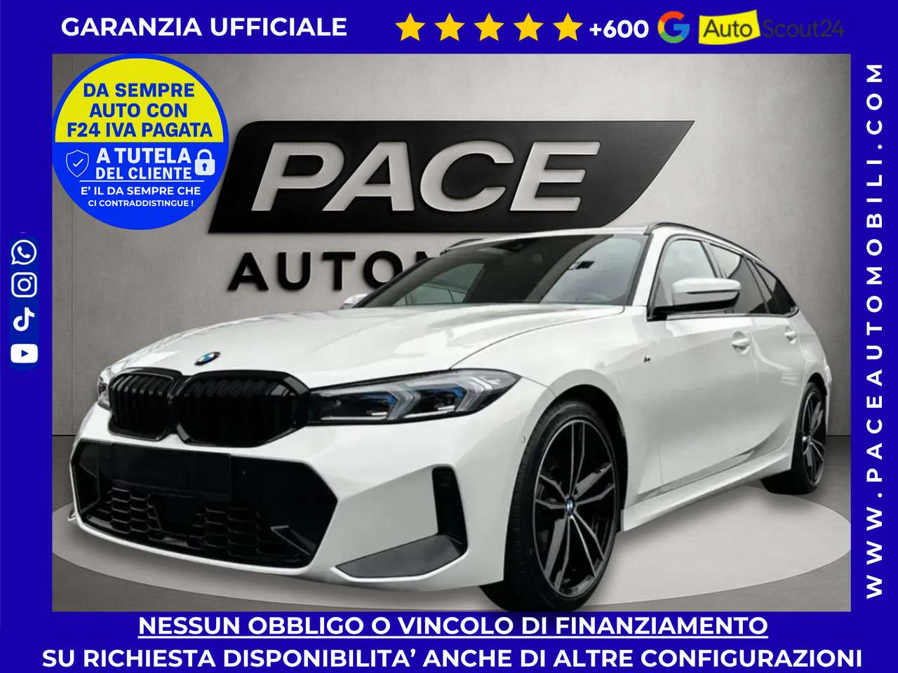 BMW 320 D BLACK MSPORT M SPORT M-SPORT HUD 19" TETTO